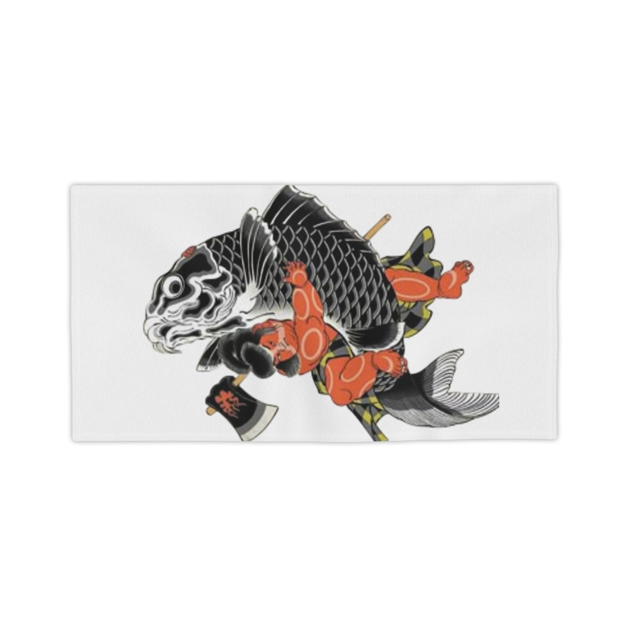 Kintaro and Koi Beach Towels
