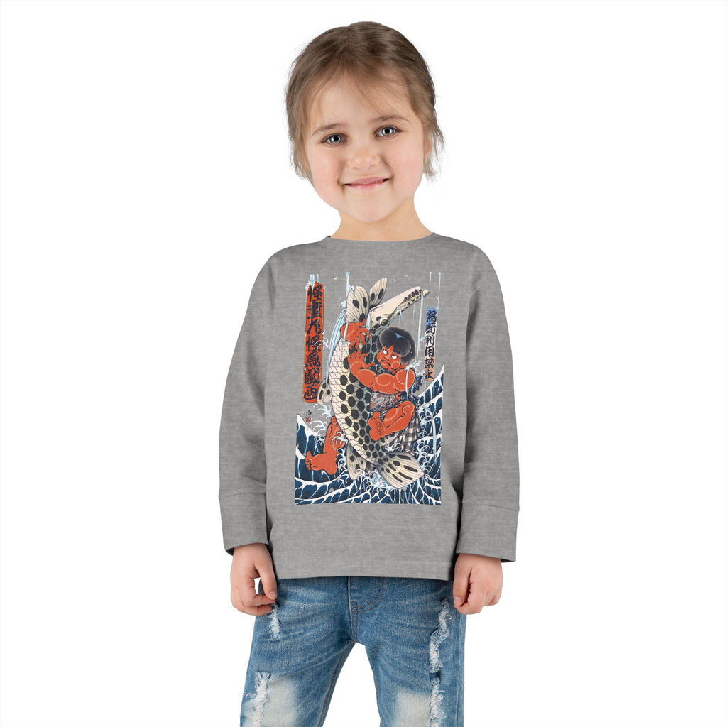 Kintaro Fighting Fish Toddler Long Sleeve Tee