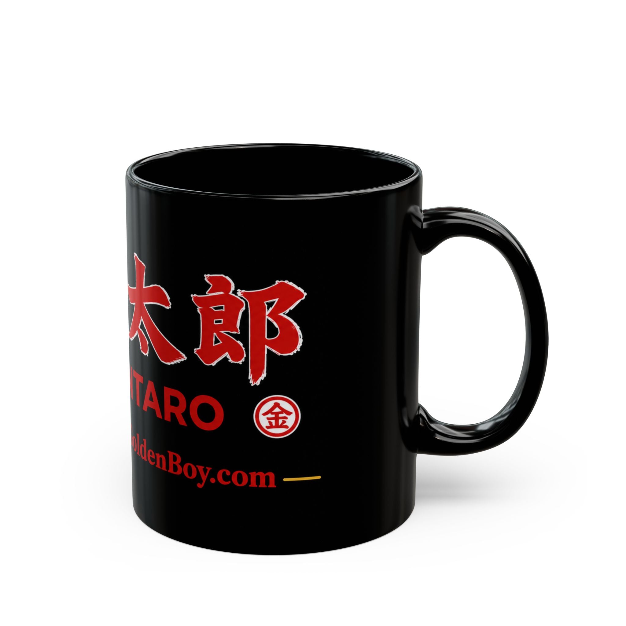 Kintaro Logo with Website Black Mug (11oz, 15oz)