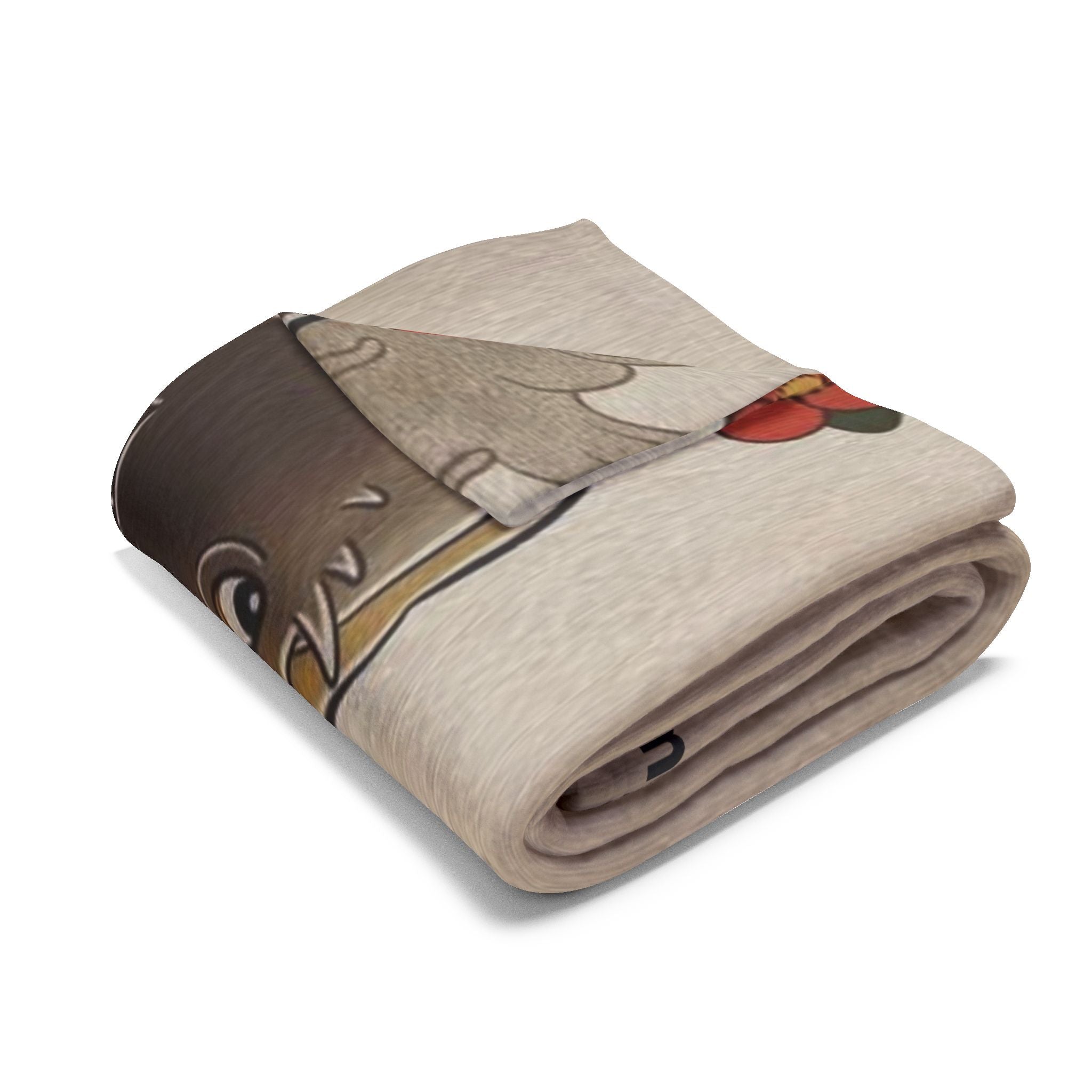 Kintaro Koi Cherry Blossoms Fleece Blanket