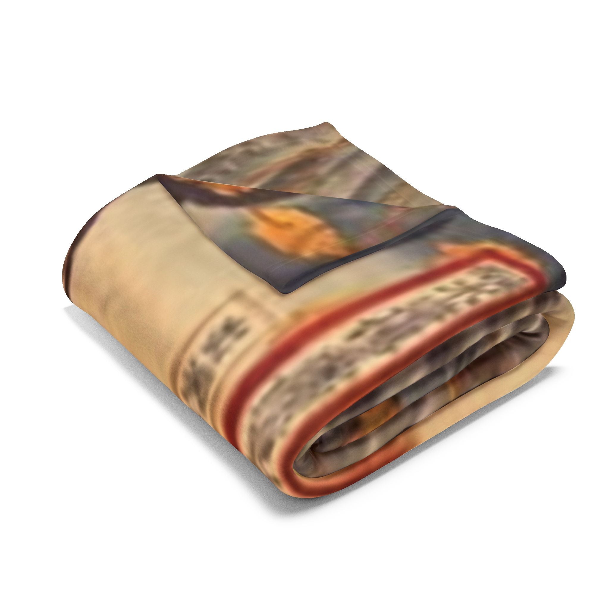 Kintaro The Golden Boy Print Fleece Blanket — Throw