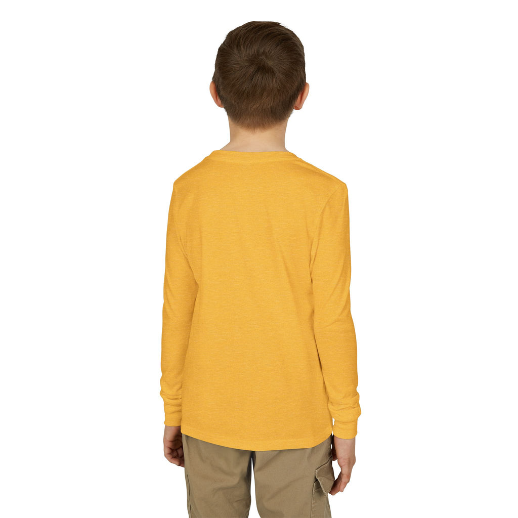 Youth Jersey Long Sleeve Tee with Kintaro and Koi Print