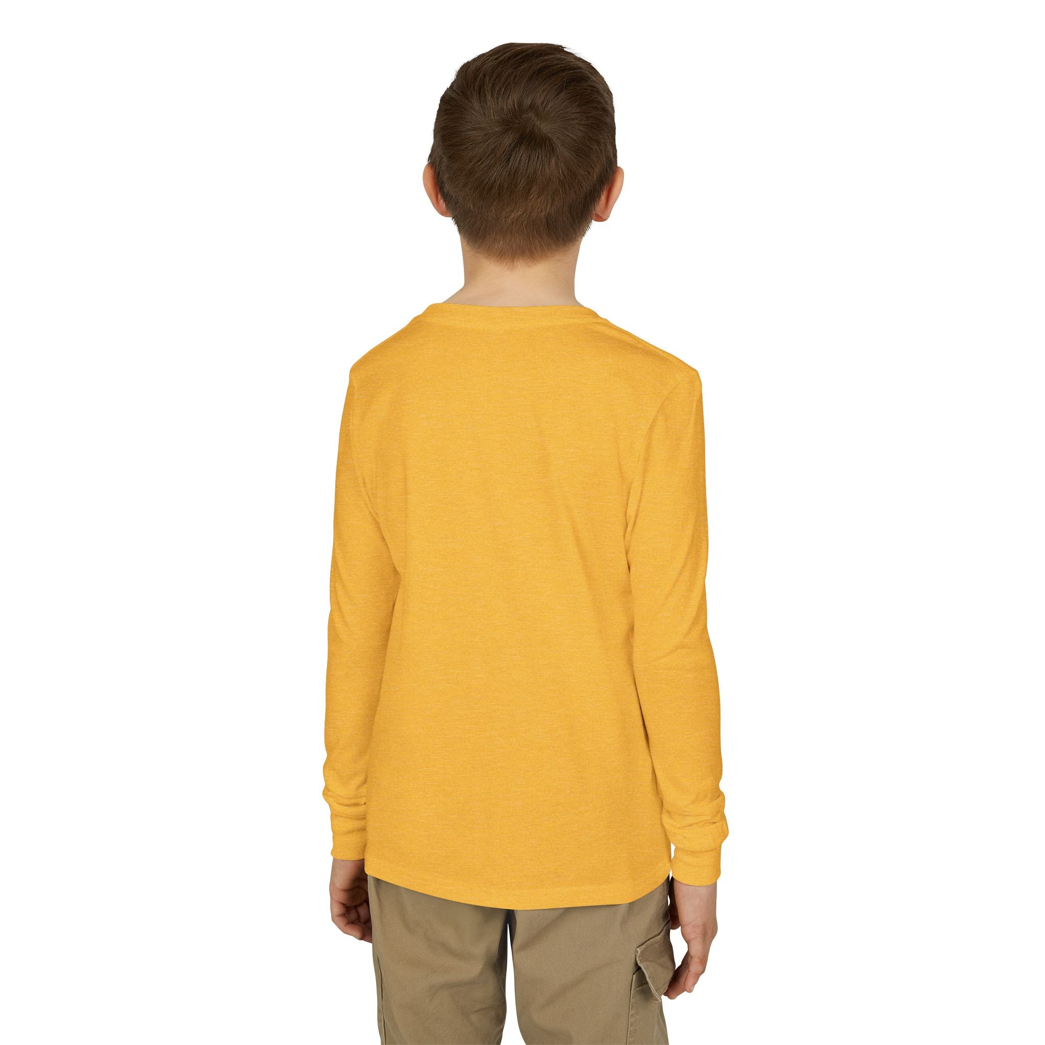 Youth Jersey Long Sleeve Tee with Kintaro and Koi Print
