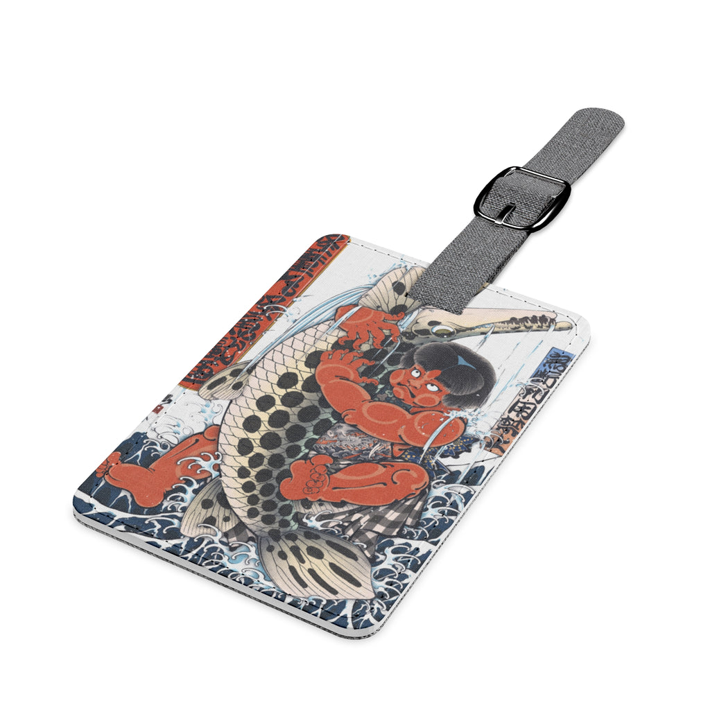 Saffiano Polyester Luggage Tag, Rectangle