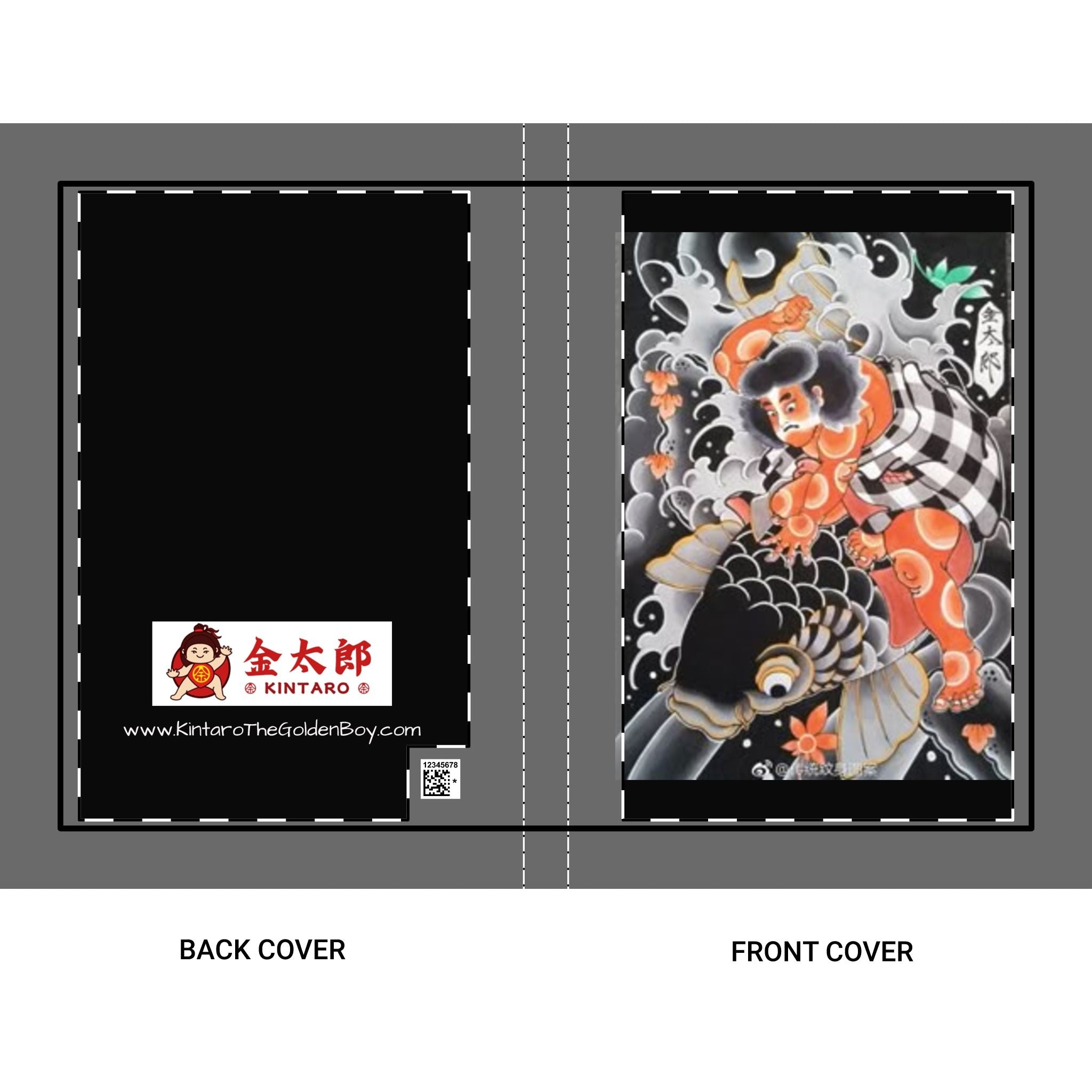 Hardcover Journal — Japanese Kintaro Tattoo Art Design (Blank Pages)
