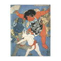 2 Different Kintaro Prints on Velveteen Microfiber Blanket (Two-sided print)