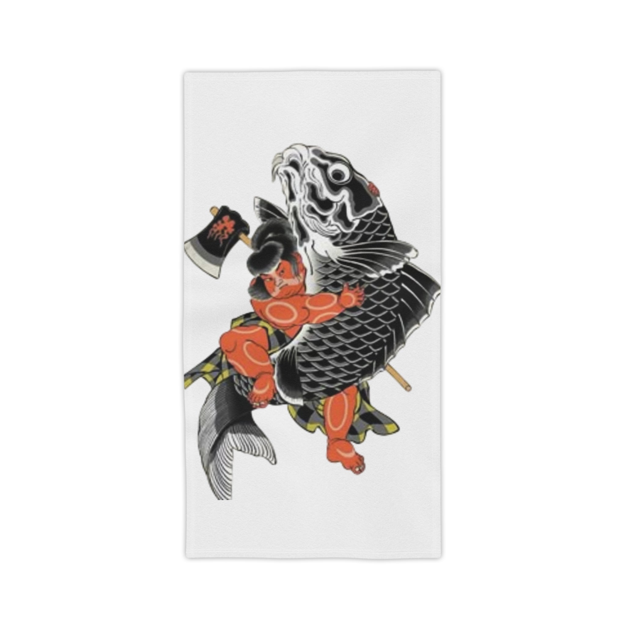 Kintaro and Koi Beach Towels