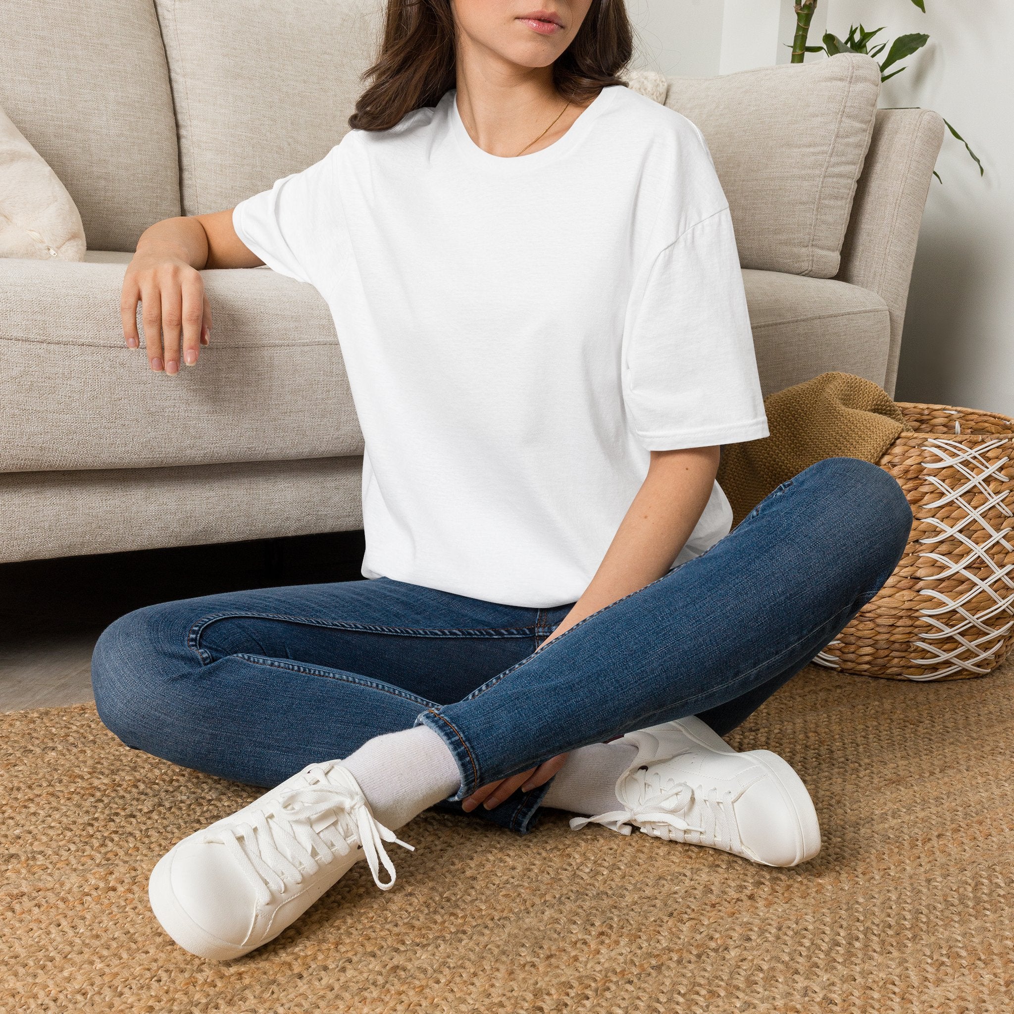 Blank White T-Shirt — Minimal Crewneck Tee for Everyday Casual Wear
