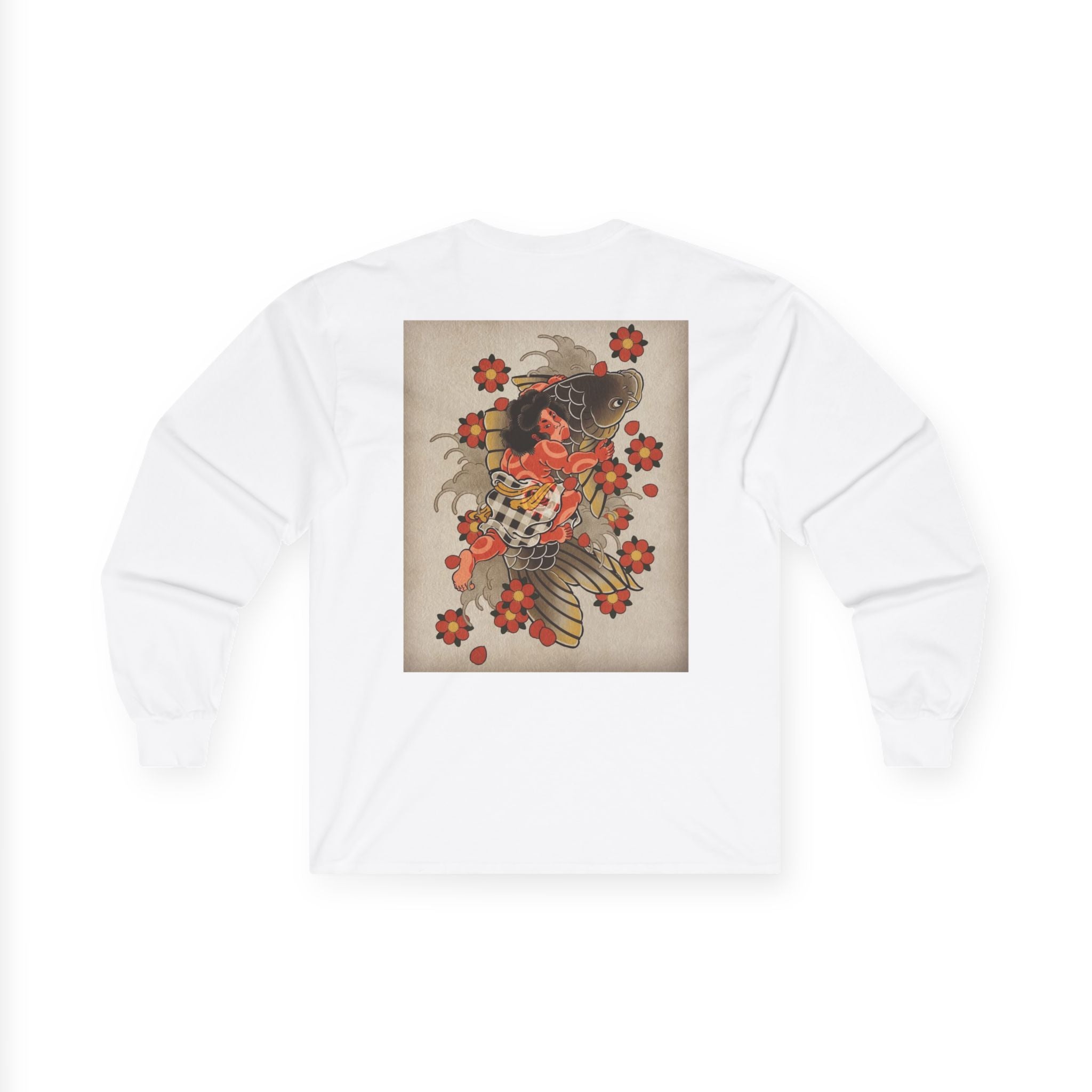 Koi & Cherry Blossom Long Sleeve Tee