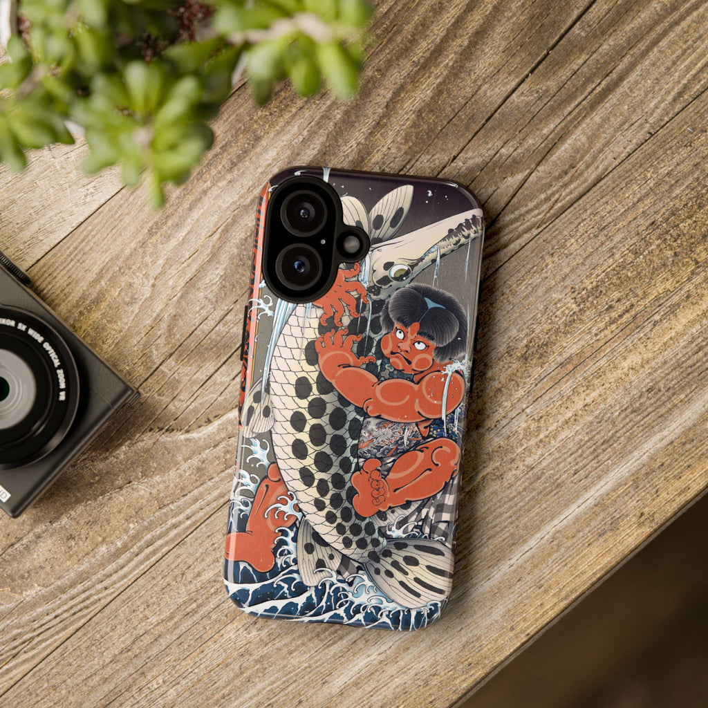 Koi Warrior Phone Case – Japanese Tattoo Style Protective iPhone Cover