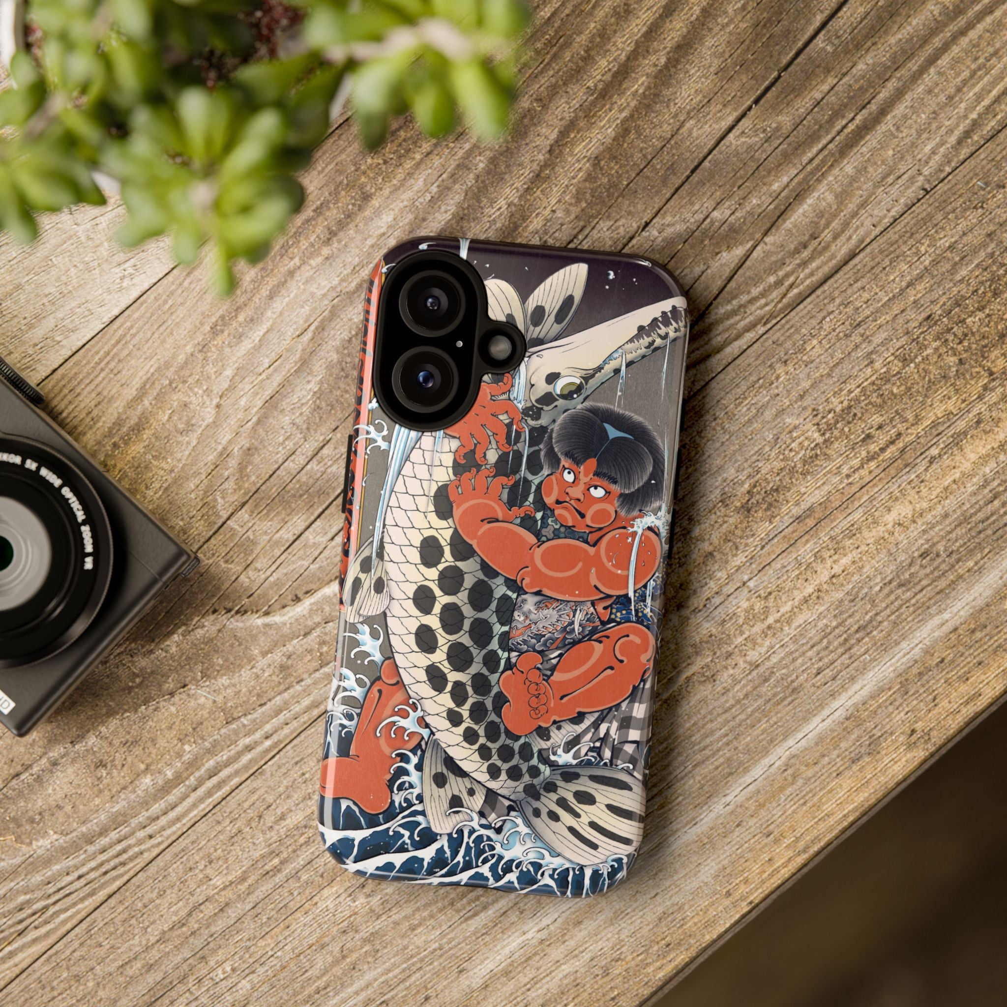 Koi Warrior Phone Case – Japanese Tattoo Style Protective iPhone Cover