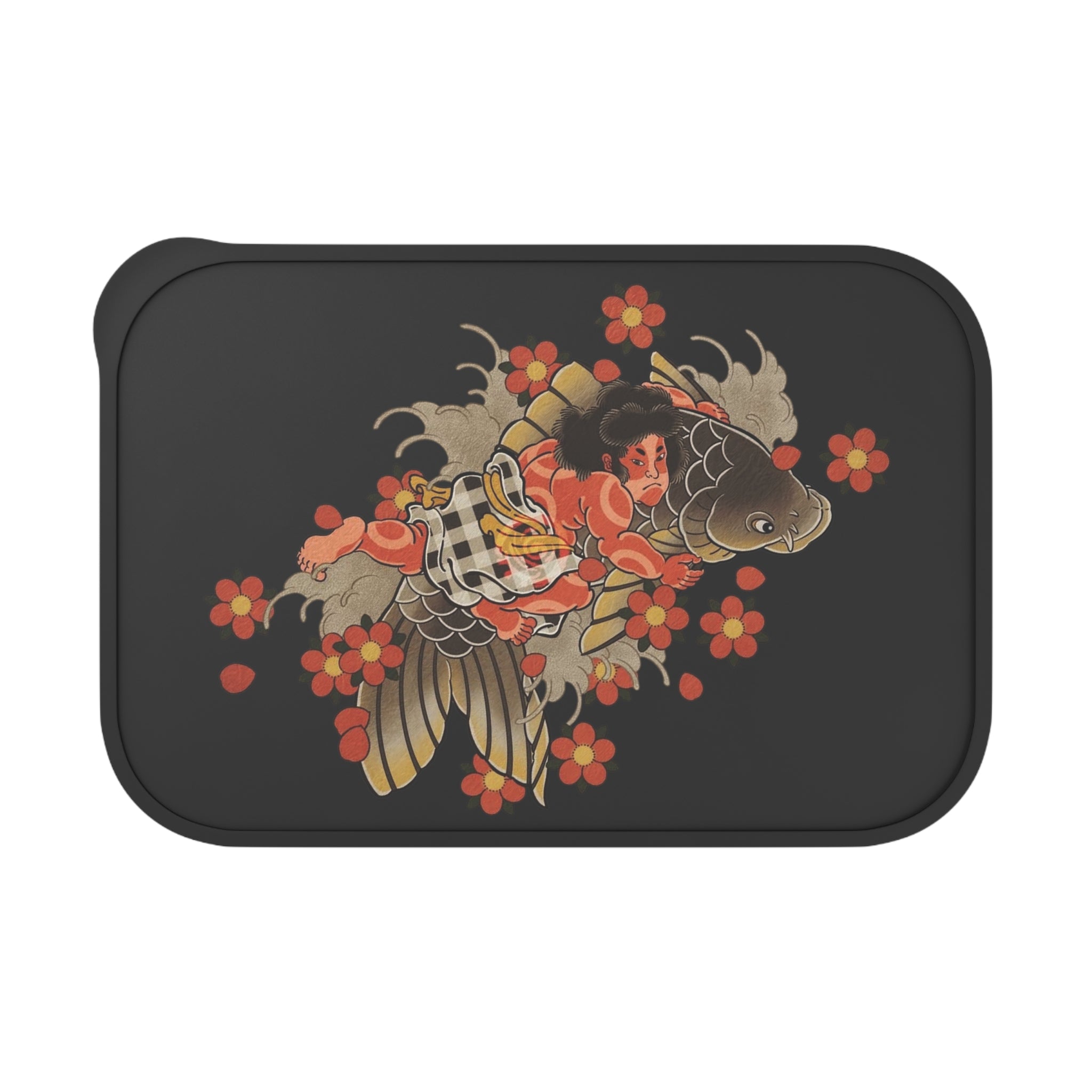 Kintaro with Cherry Blossoms Bento Box with Band and Utensils