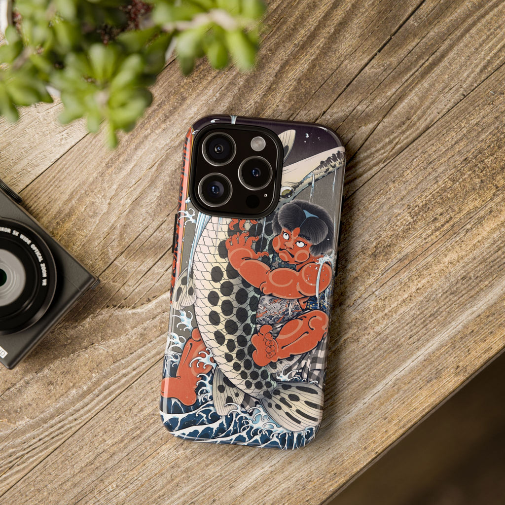 Koi Warrior Phone Case – Japanese Tattoo Style Protective iPhone Cover