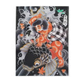 Kintaro The Golden Boy Riding a Koi Printed on a Arctic Fleece Blanket