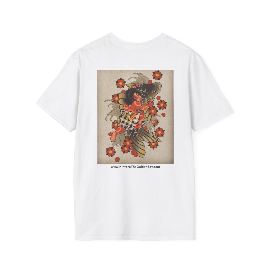Kintaro Koi Cherry Blossom Print T-Shirt