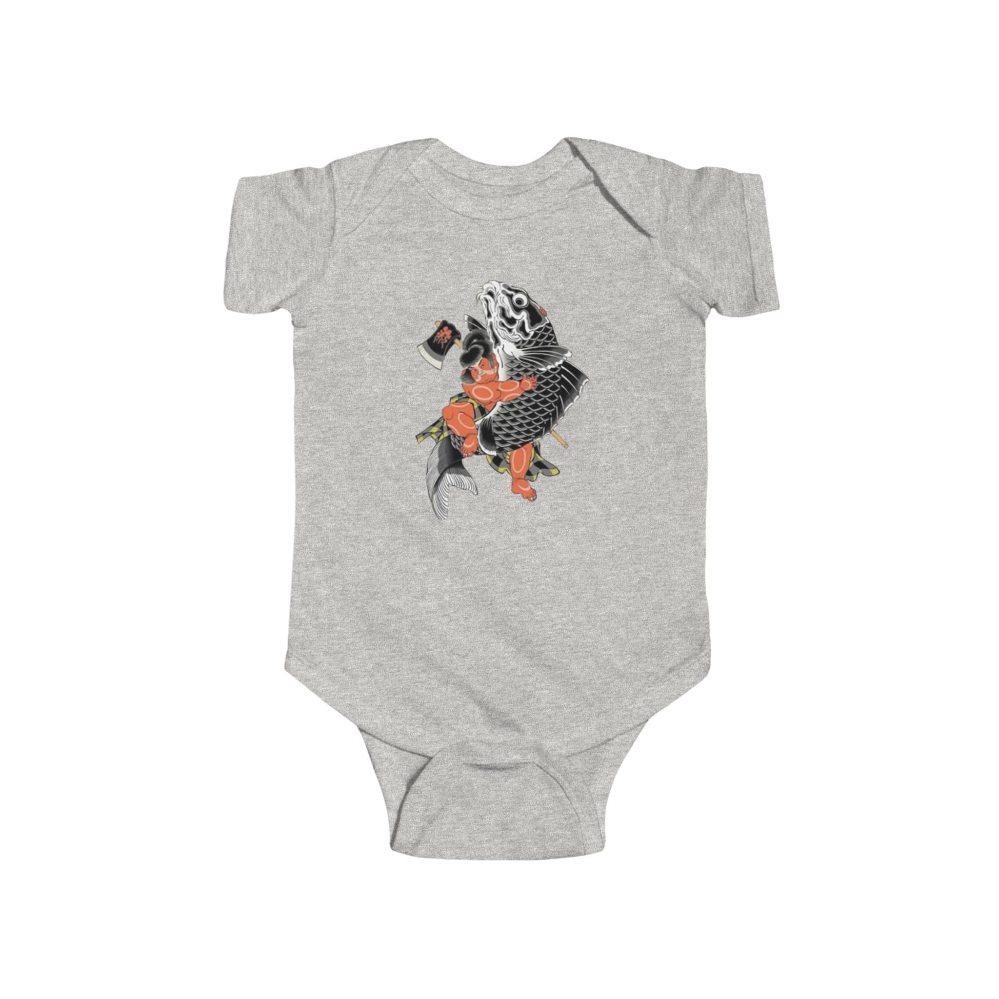 Infant Bodysuit — Kintaro The Golden Boy Koi & Tanuki Print