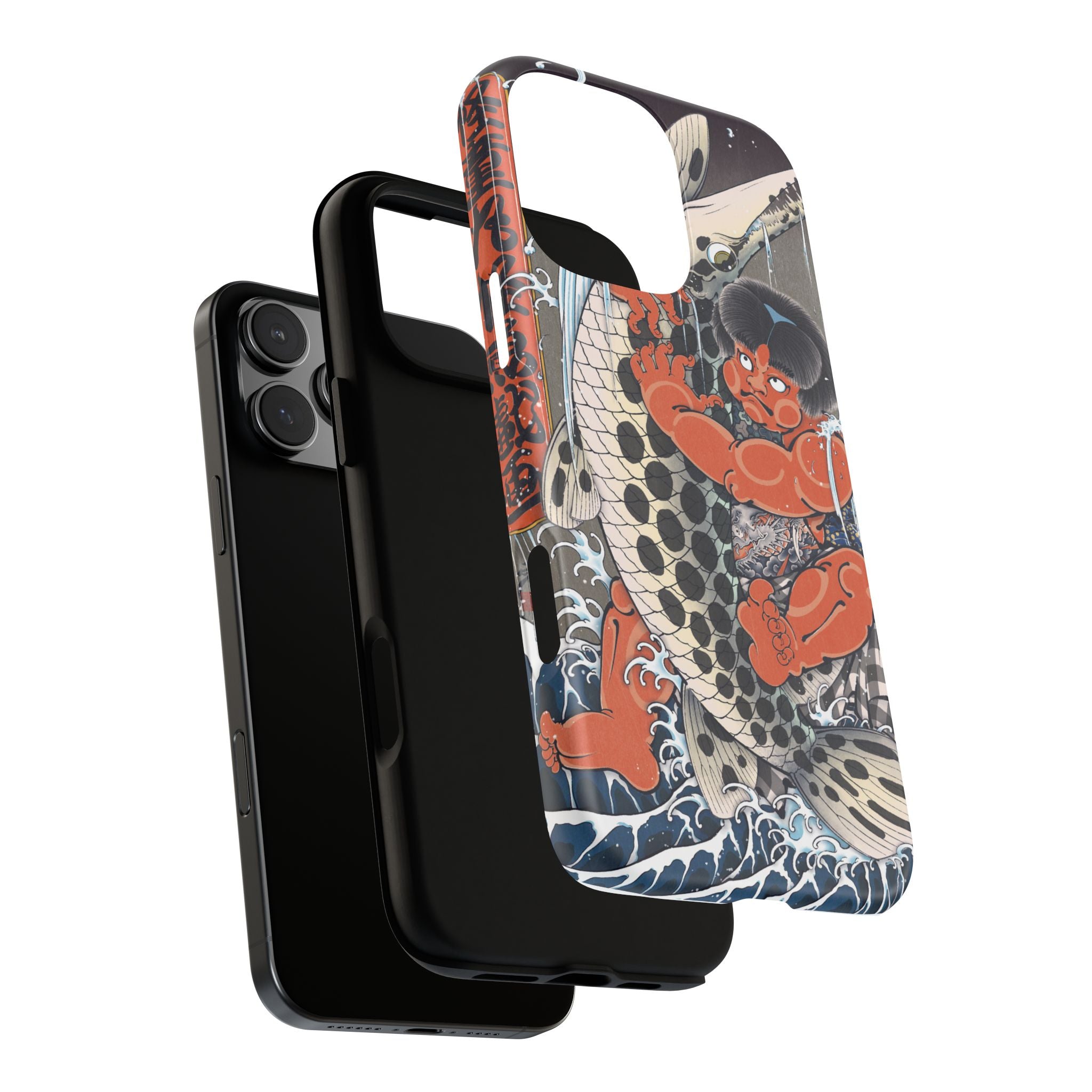 Koi Warrior Phone Case – Japanese Tattoo Style Protective iPhone Cover