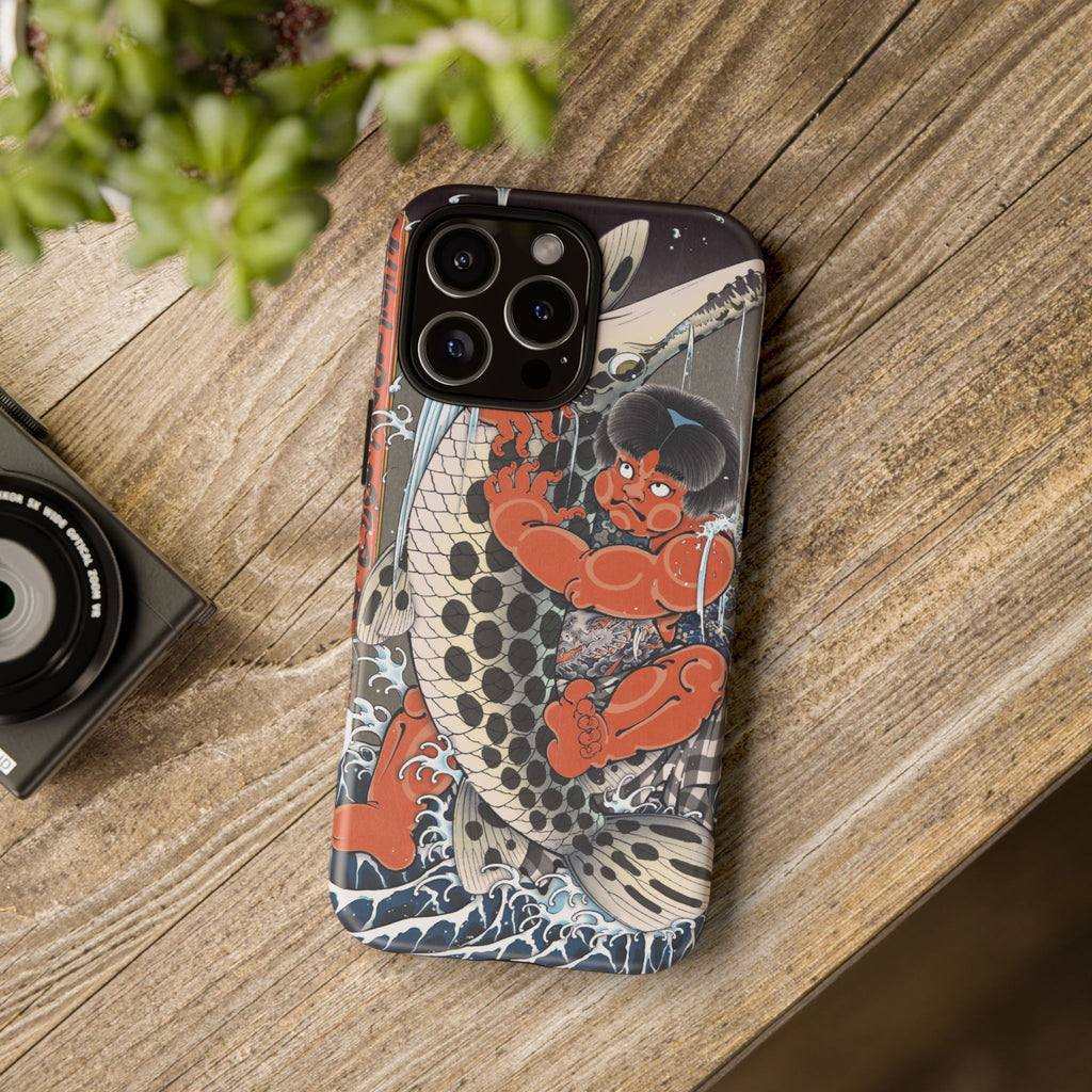 Koi Warrior Phone Case – Japanese Tattoo Style Protective iPhone Cover