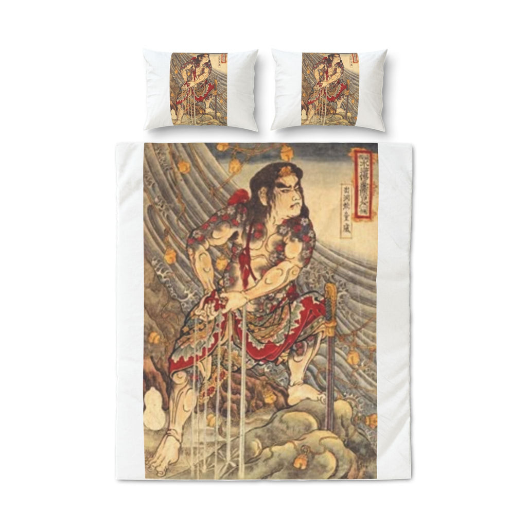 Kintaro 3-Piece Duvet Cover with Pillow Shams