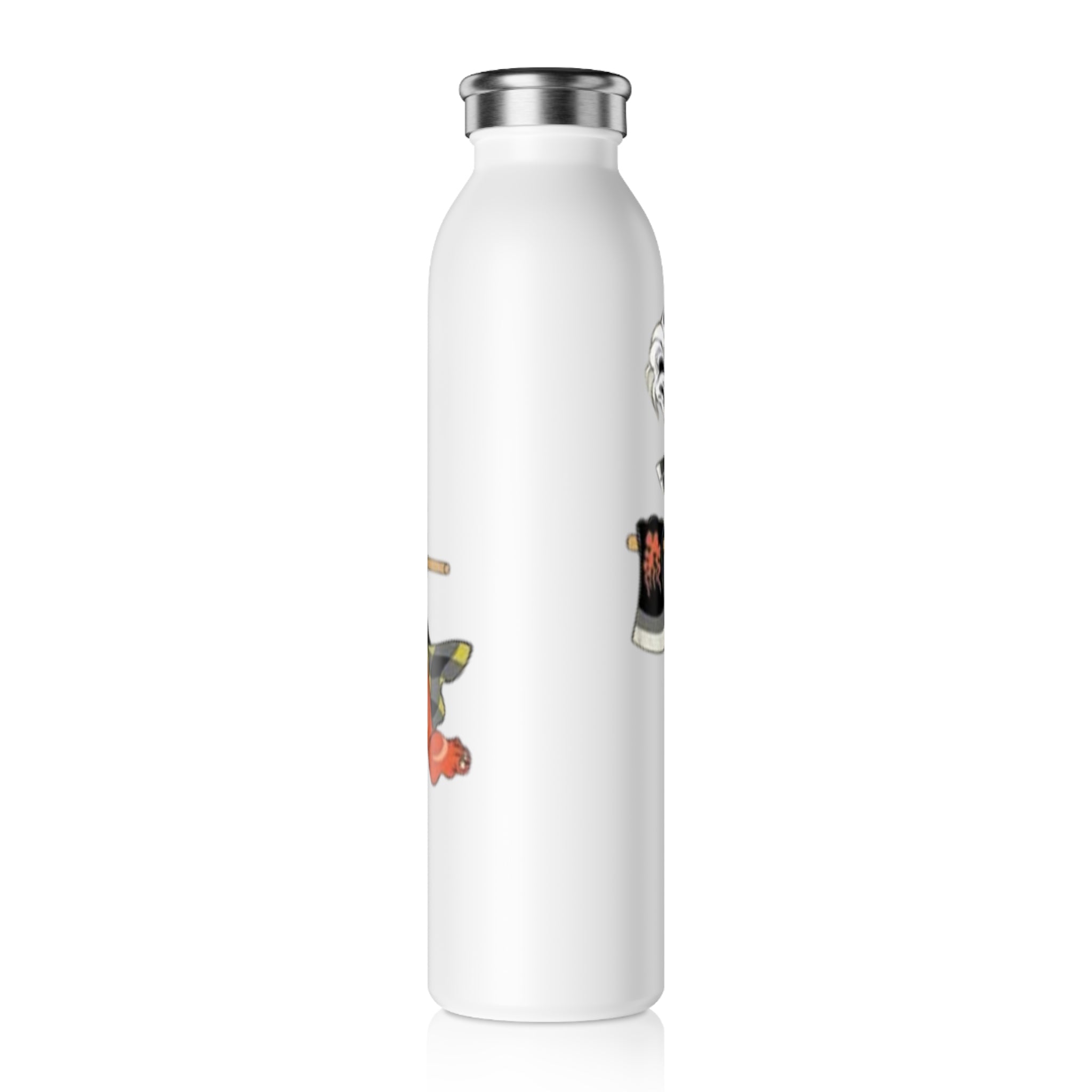 Kintaro and Koi With Axe Slim Water Bottle