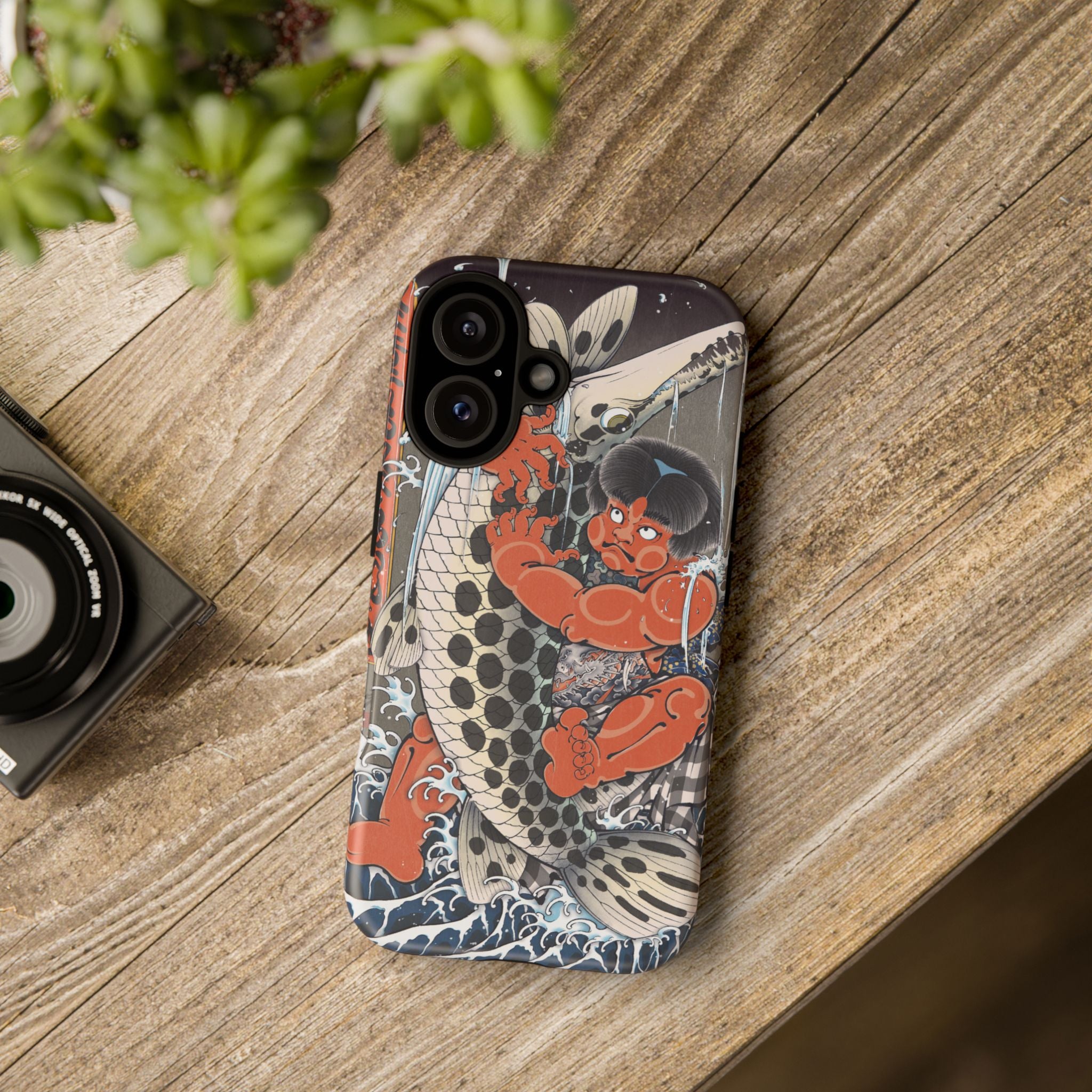 Koi Warrior Phone Case – Japanese Tattoo Style Protective iPhone Cover