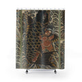 Kintaro and Koi Carp Bathroom Shower Curtain