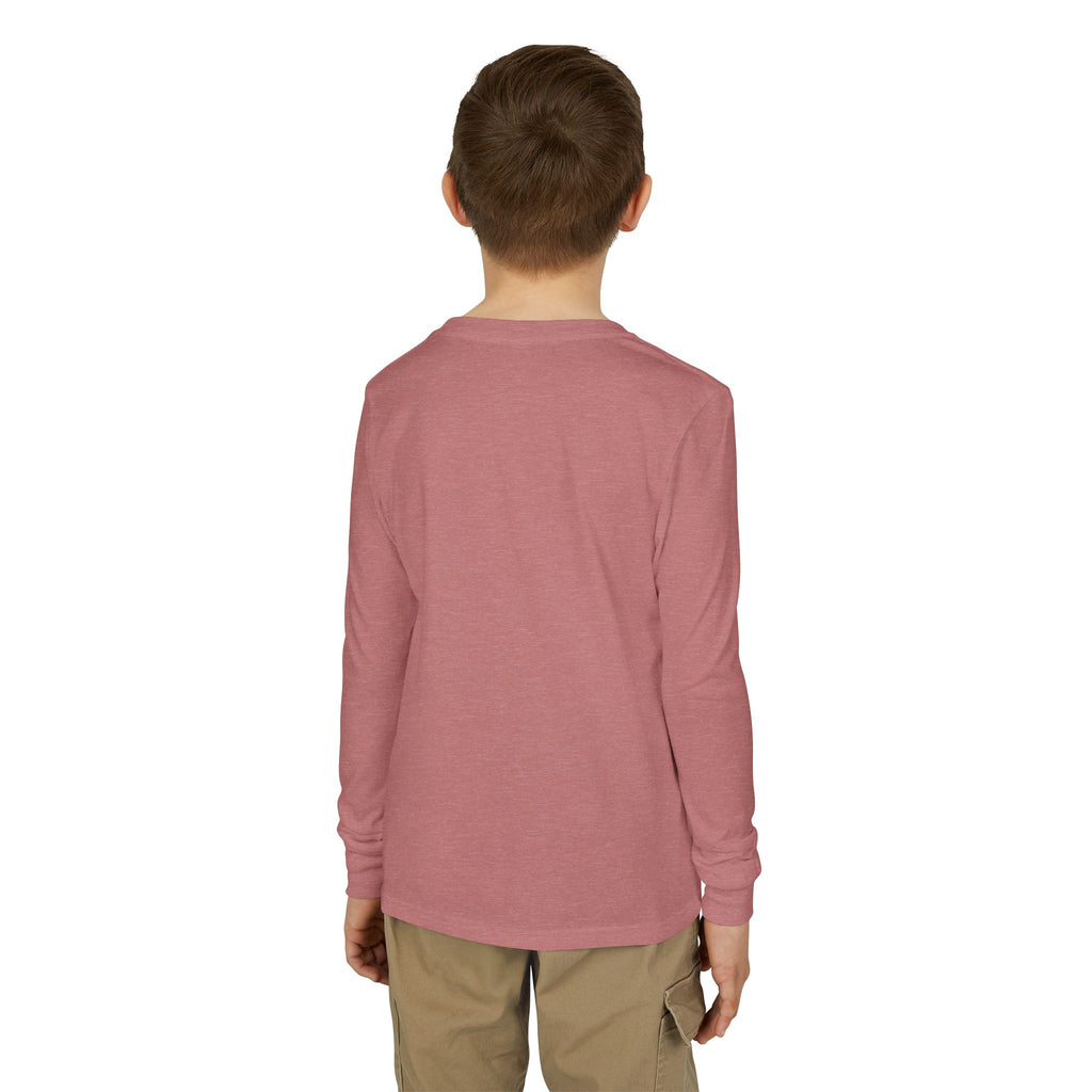 Youth Jersey Long Sleeve Tee with Kintaro and Koi Print