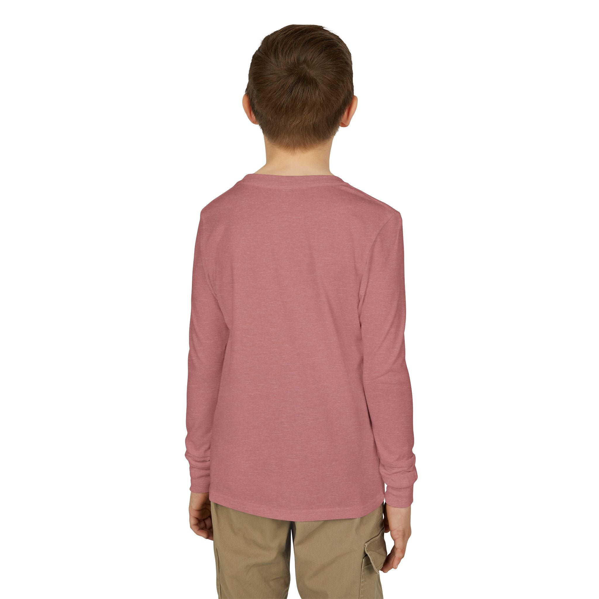 Youth Jersey Long Sleeve Tee with Kintaro and Koi Print