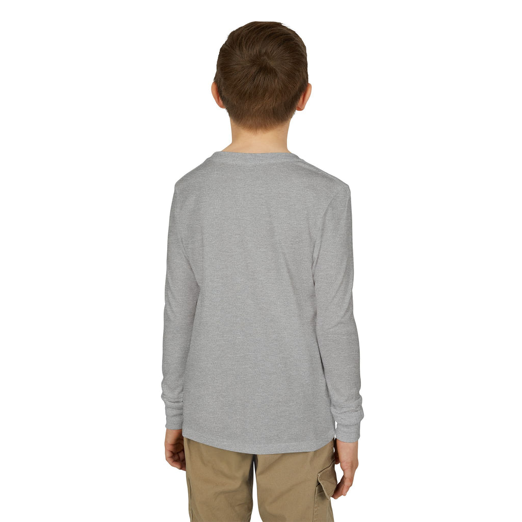 Youth Jersey Long Sleeve Tee with Kintaro and Koi Print