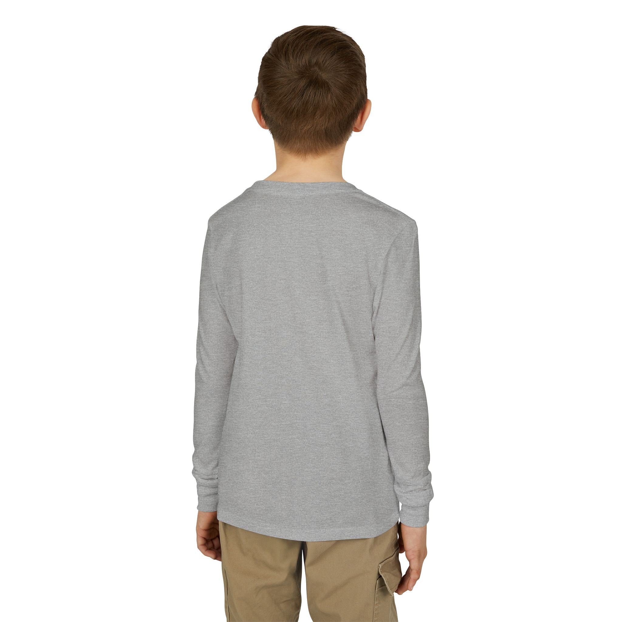 Youth Jersey Long Sleeve Tee with Kintaro and Koi Print
