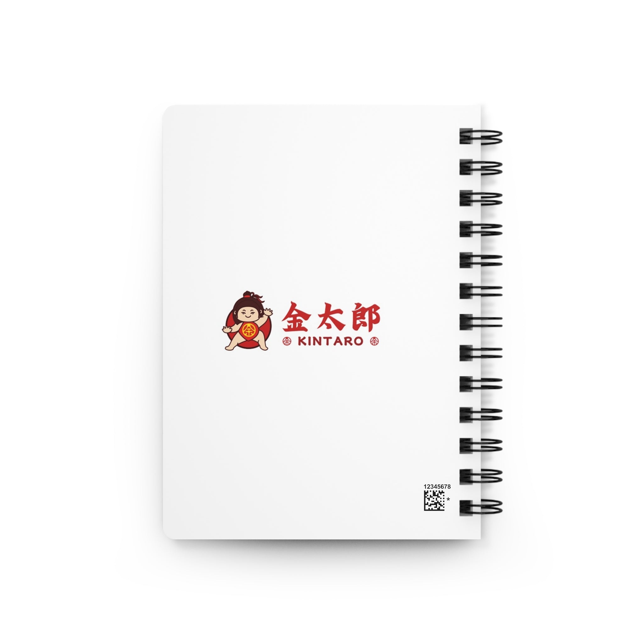 Kintaro Wrestling Carp Spiral Journal | Japanese Folk Art Notebook