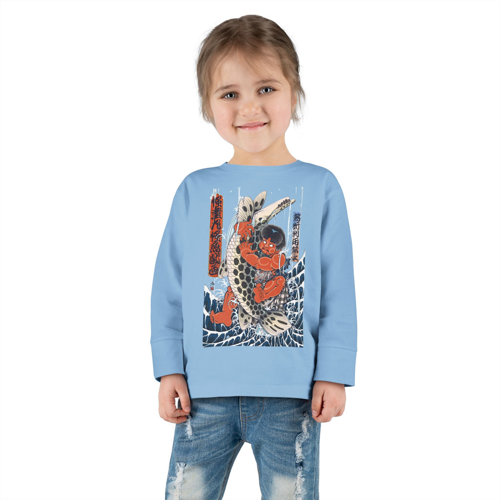 Kintaro Fighting Fish Toddler Long Sleeve Tee