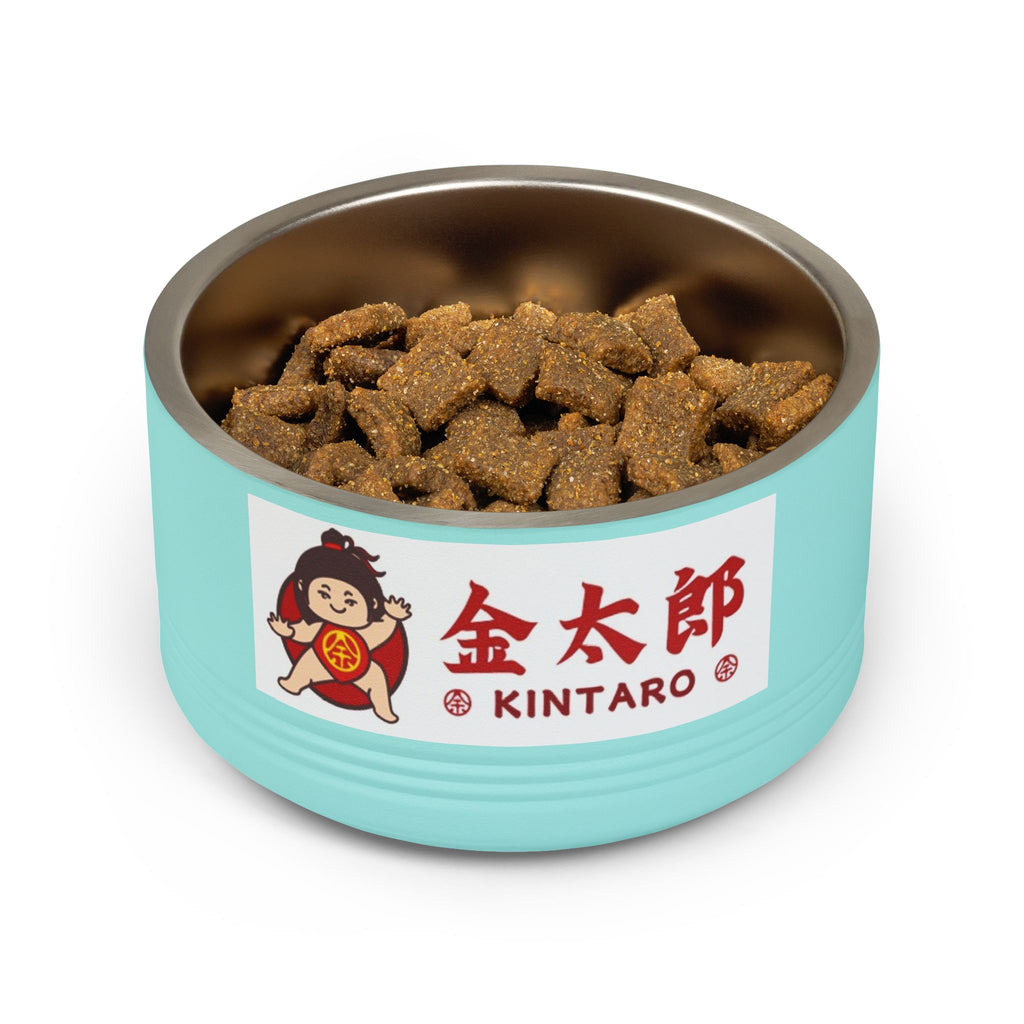 Kintaro Ceramic Pet Bowl — 18oz Stainless Steel Insert with Japanese Kintarō Design
