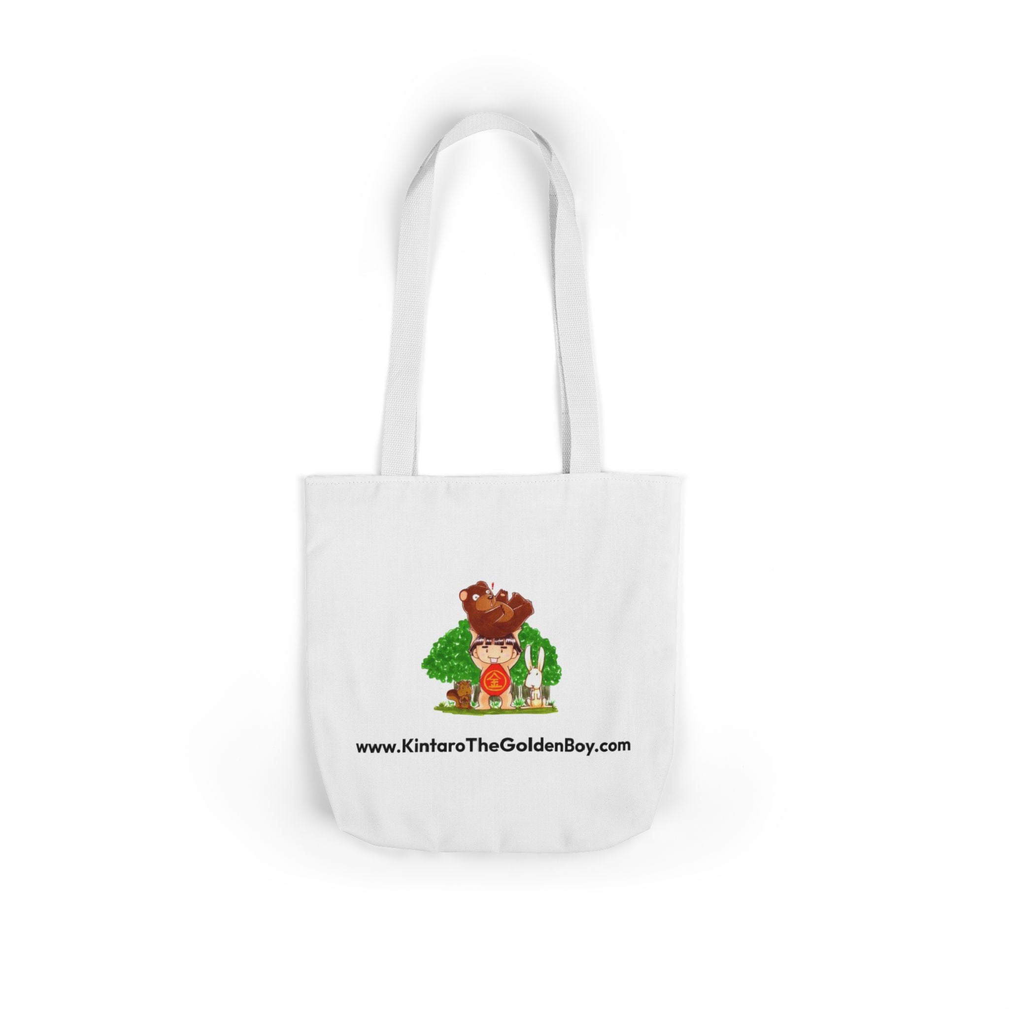 Kintaro The Golden Boy Print Canvas Tote Bag