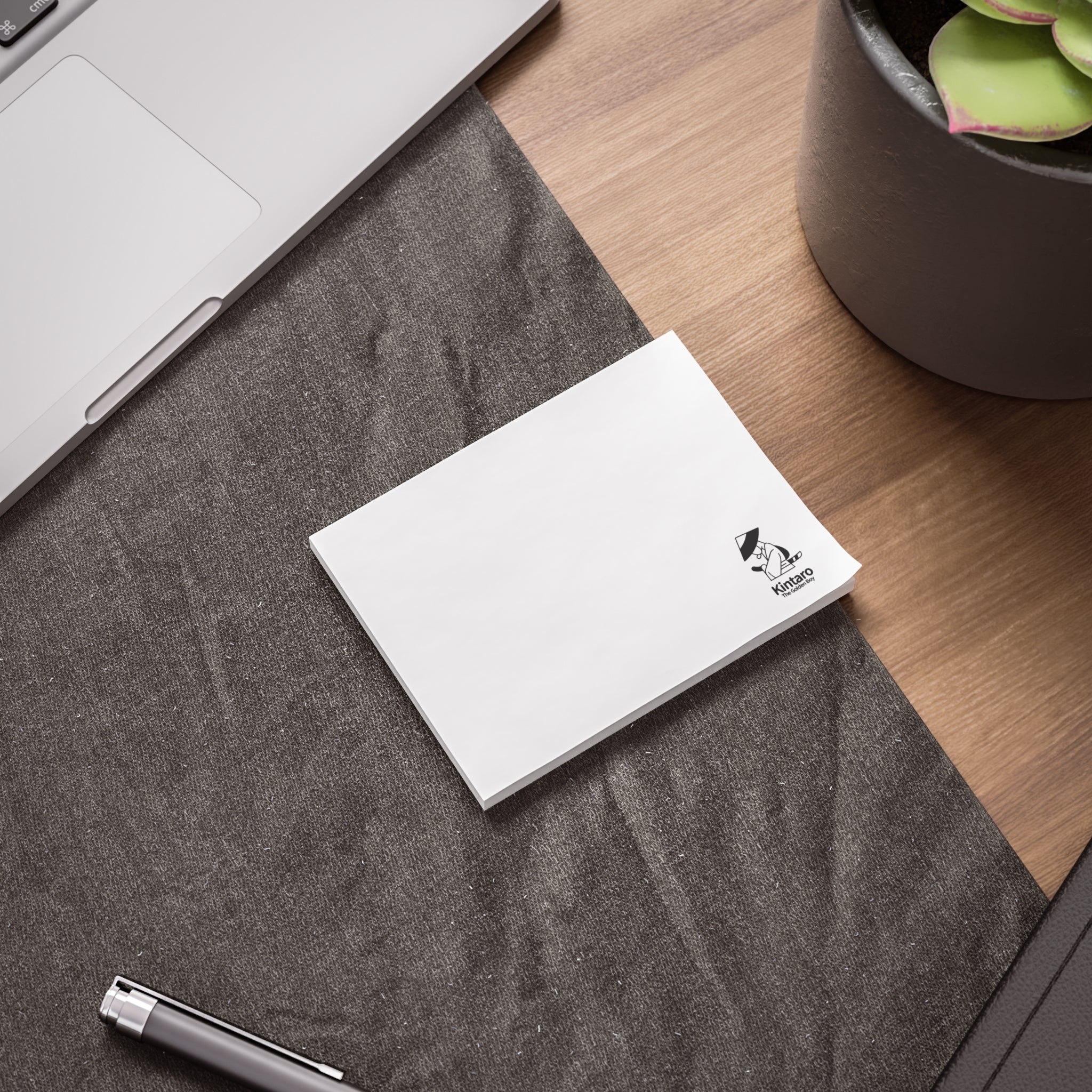 Kintaro Branded Square Post-it® Note Pads — Small Logo Sticky Notes
