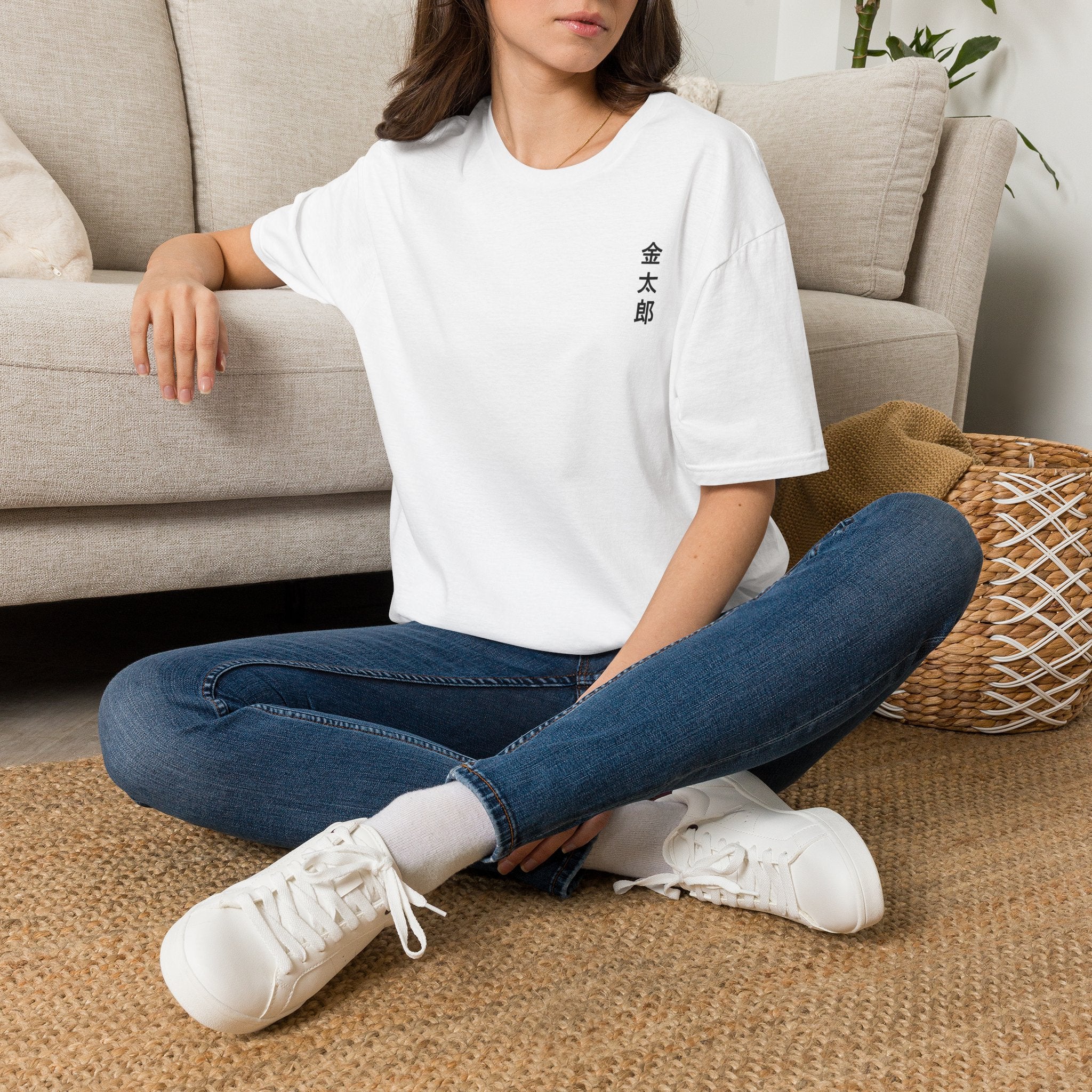Kintaro Koi Cherry Blossom Print T-Shirt
