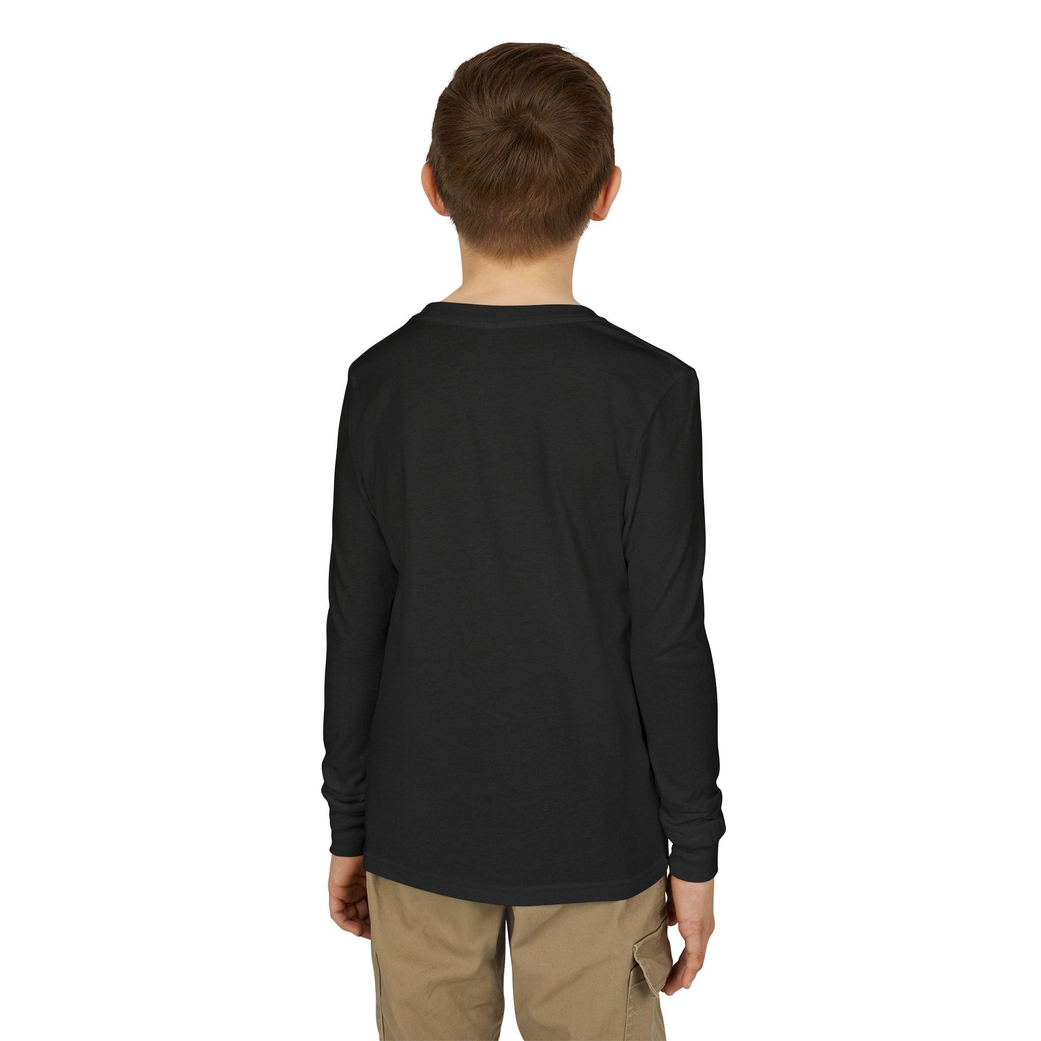 Youth Jersey Long Sleeve Tee with Kintaro and Koi Print