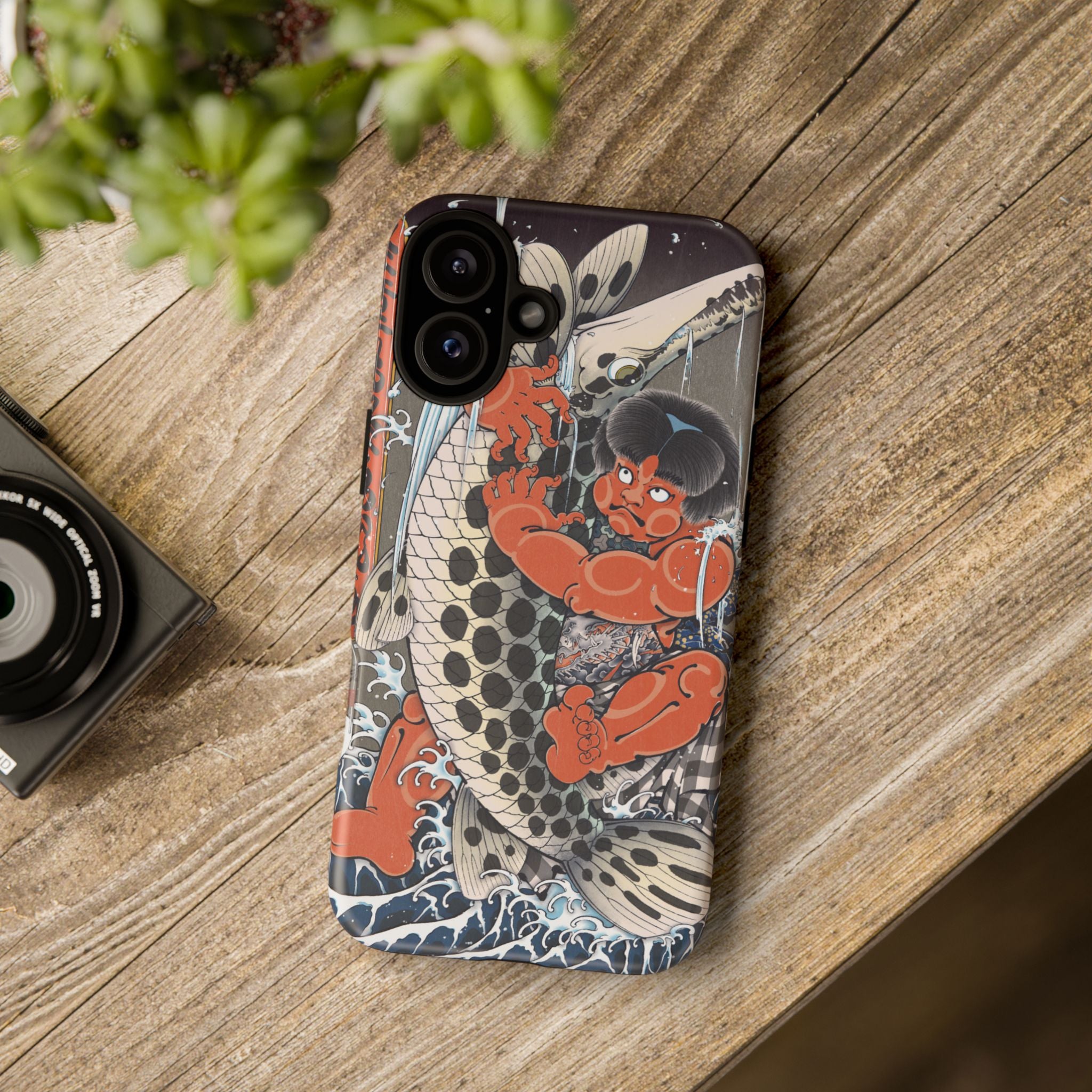 Koi Warrior Phone Case – Japanese Tattoo Style Protective iPhone Cover