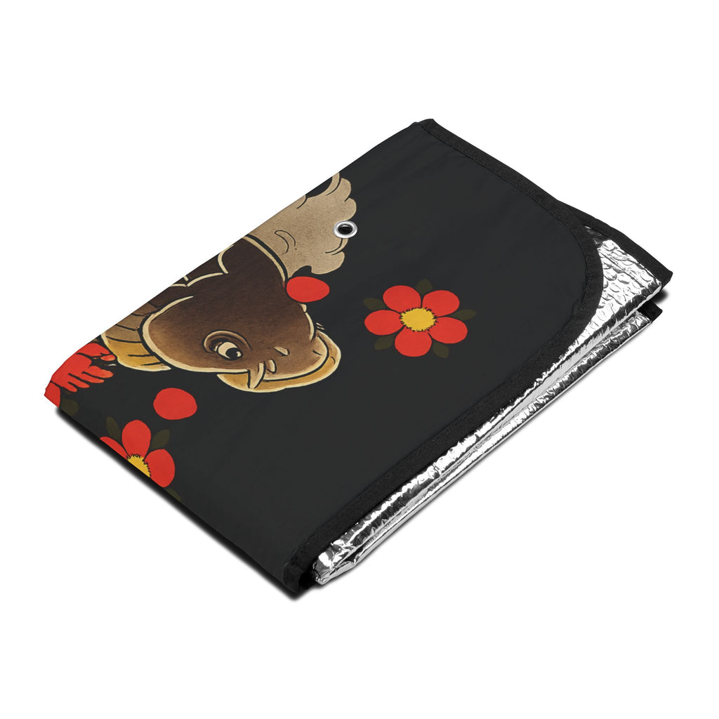 Kintaro and Koi with Cherry Blossoms Car Windshield Cover (2 styles)
