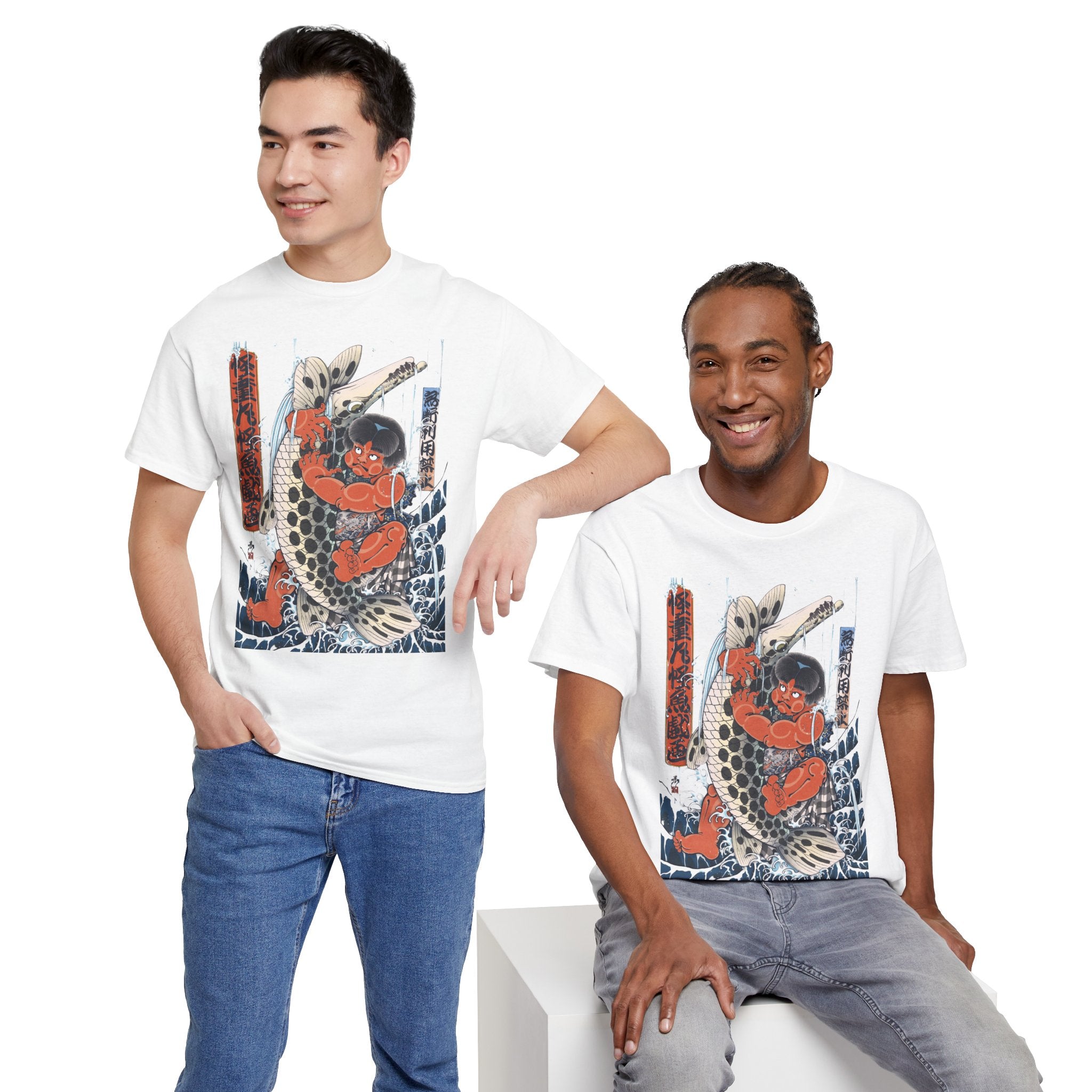 Kintaro The Golden Boy Fighting Fish Printed T-Shirt