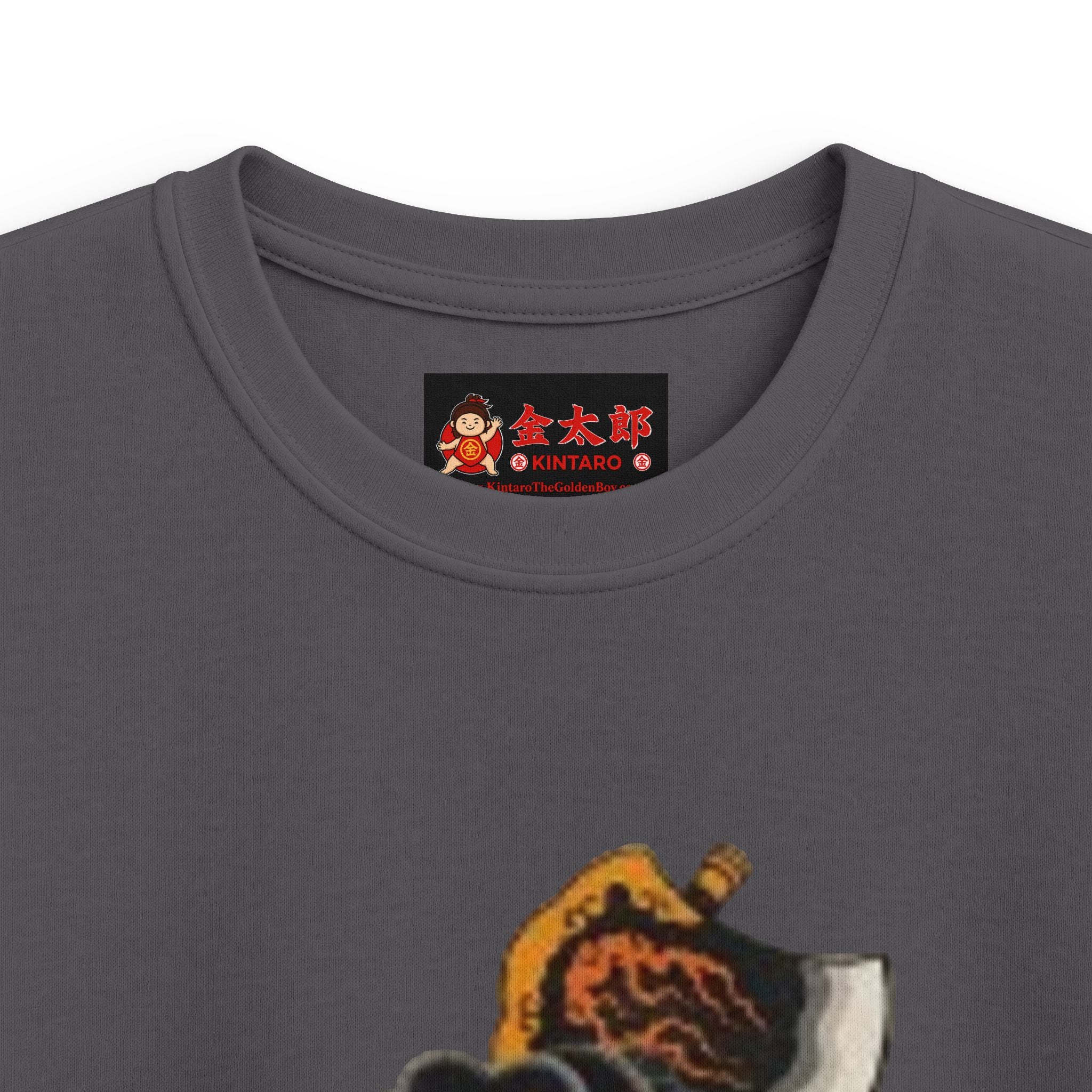 Kids Softstyle Tee with Kintaro and Axe Print