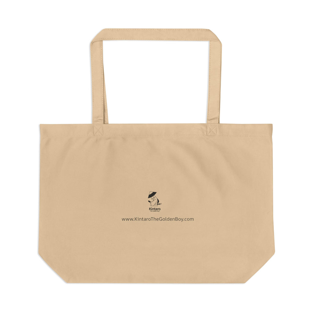 Kintaro Tote Bag — Large Eco Canvas Tote with Traditional Kintaro Illustration