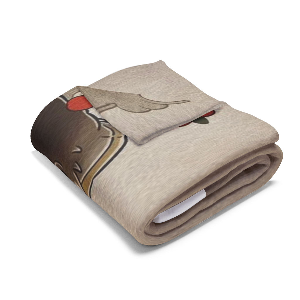 Kintaro Koi Cherry Blossoms Fleece Blanket
