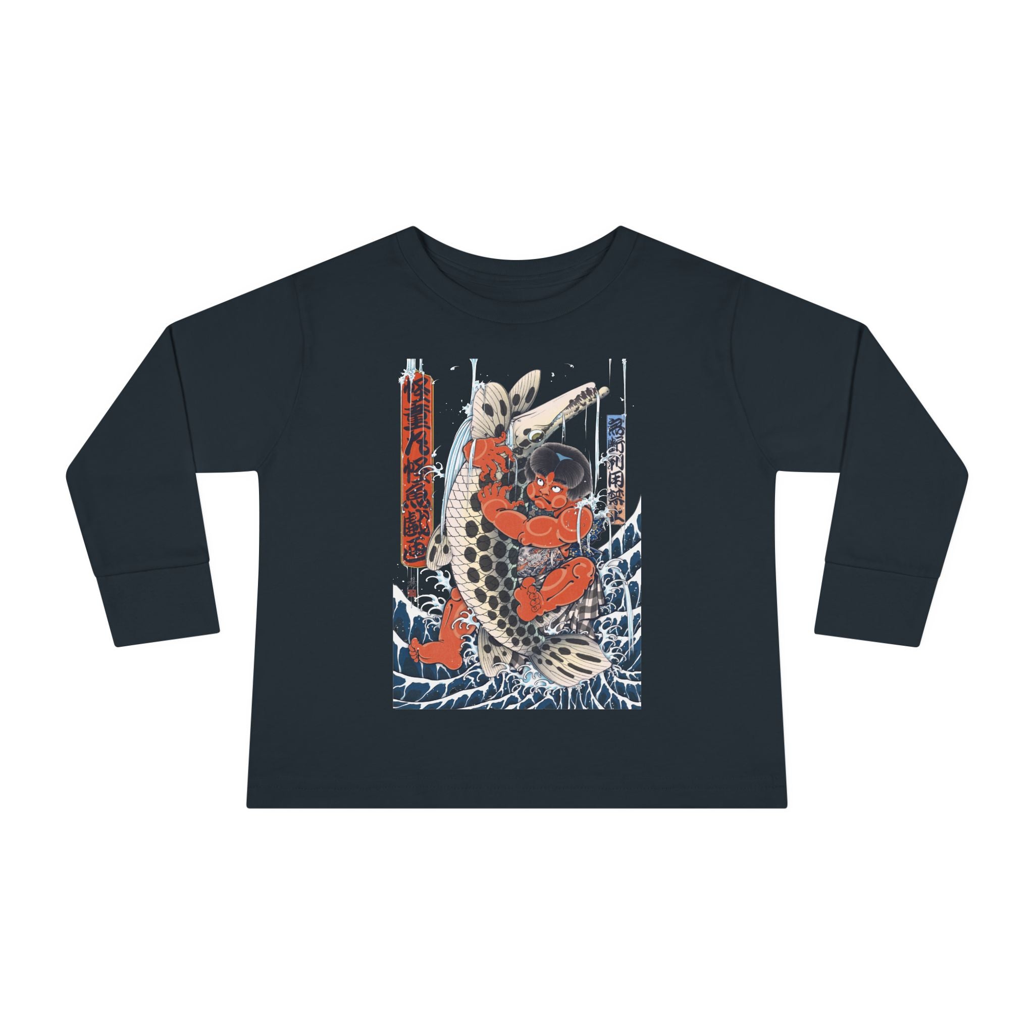Kintaro Fighting Fish Toddler Long Sleeve Tee