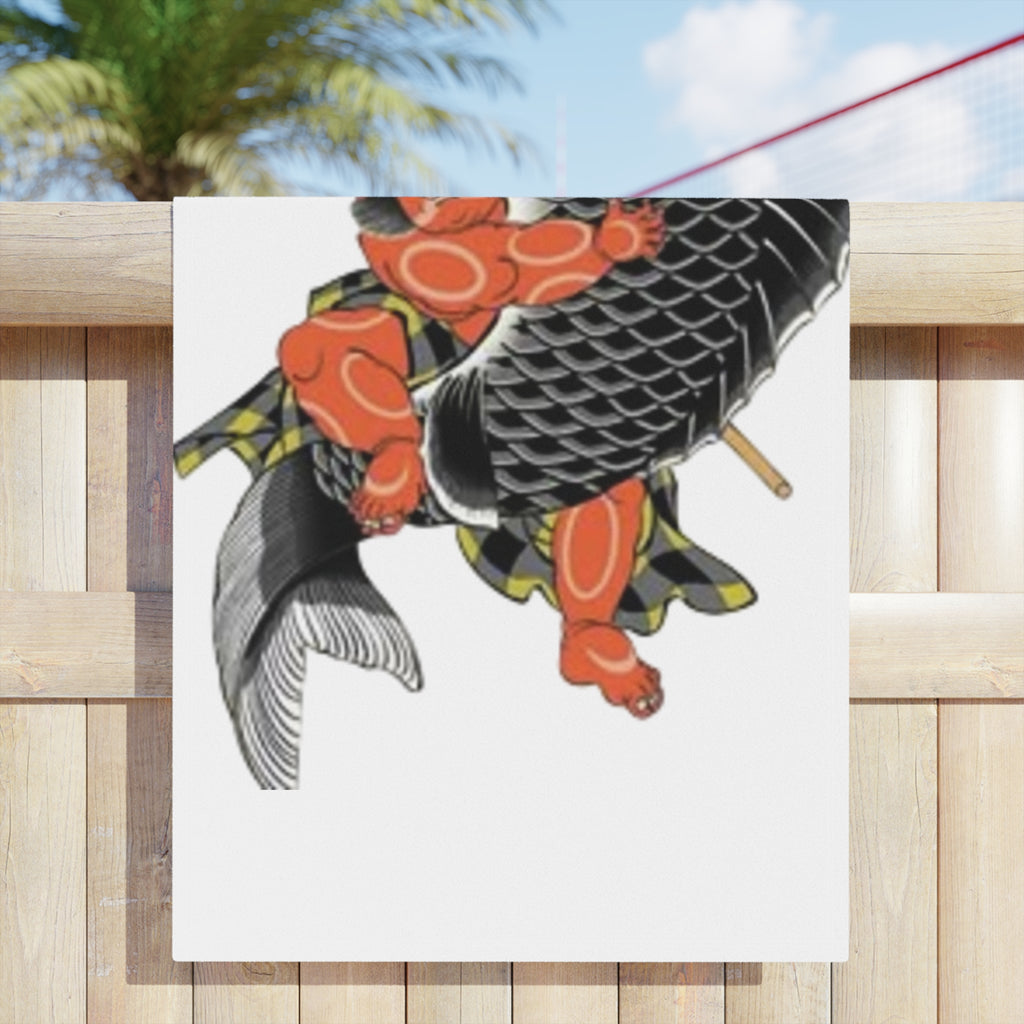 Kintaro and Koi Beach Towels