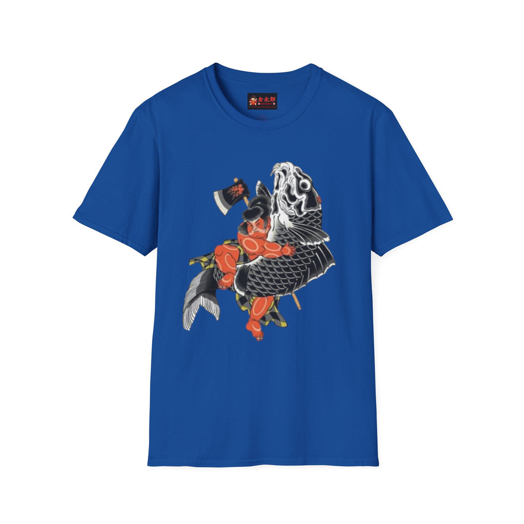 Kintaro Riding Koi with Axe Tshirt (Men, Women, Unisex)