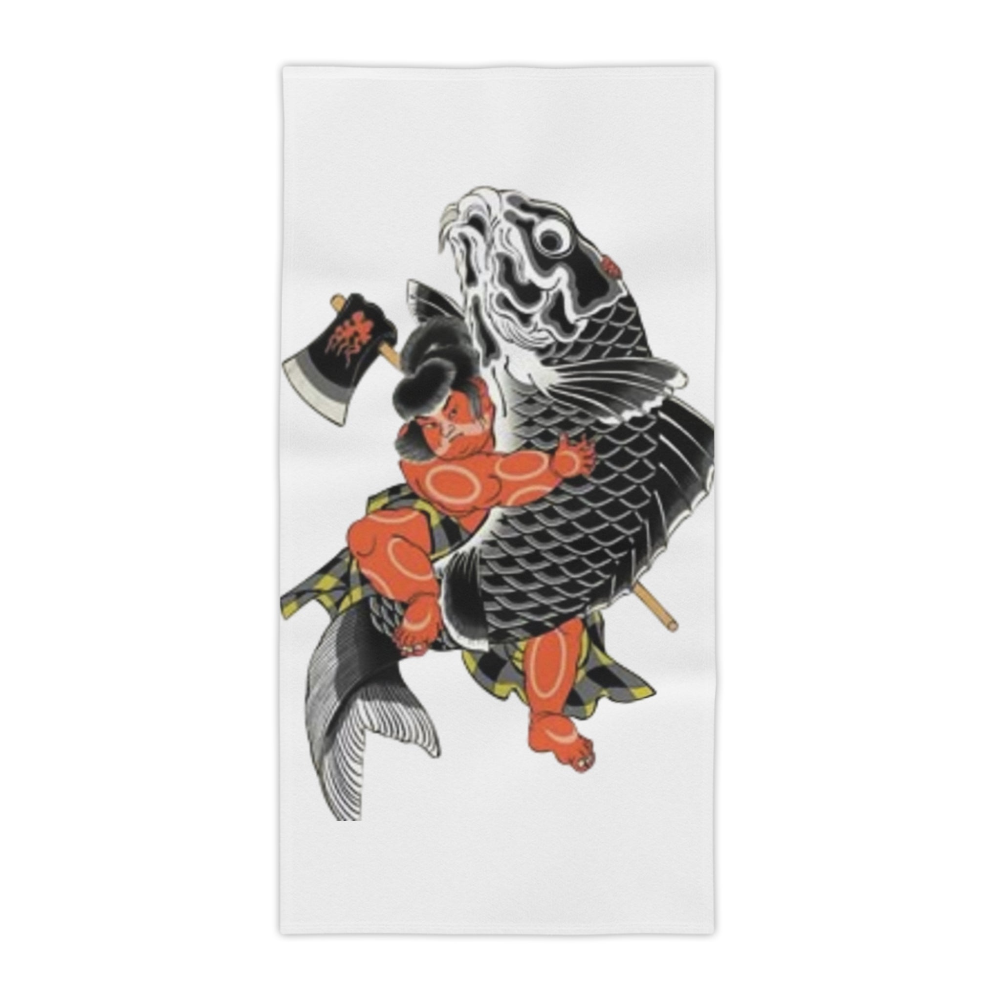 Kintaro and Koi Beach Towels