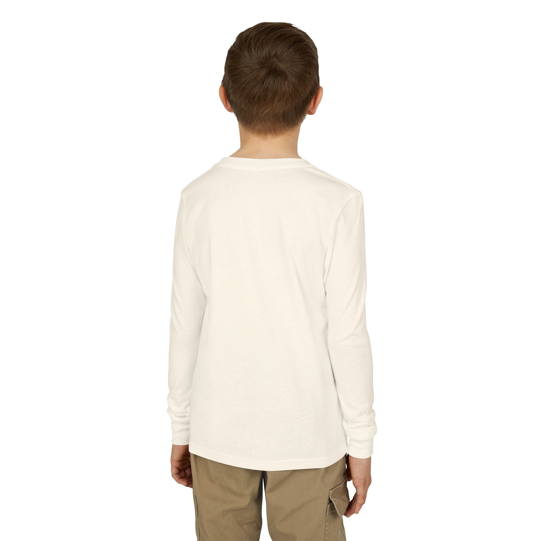 Youth Jersey Long Sleeve Tee with Kintaro and Koi Print