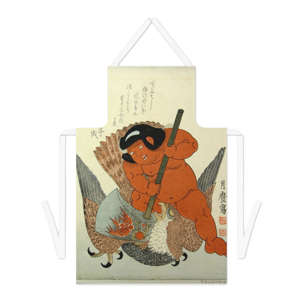 Kintaro Battling Mythical Bird Adult Apron