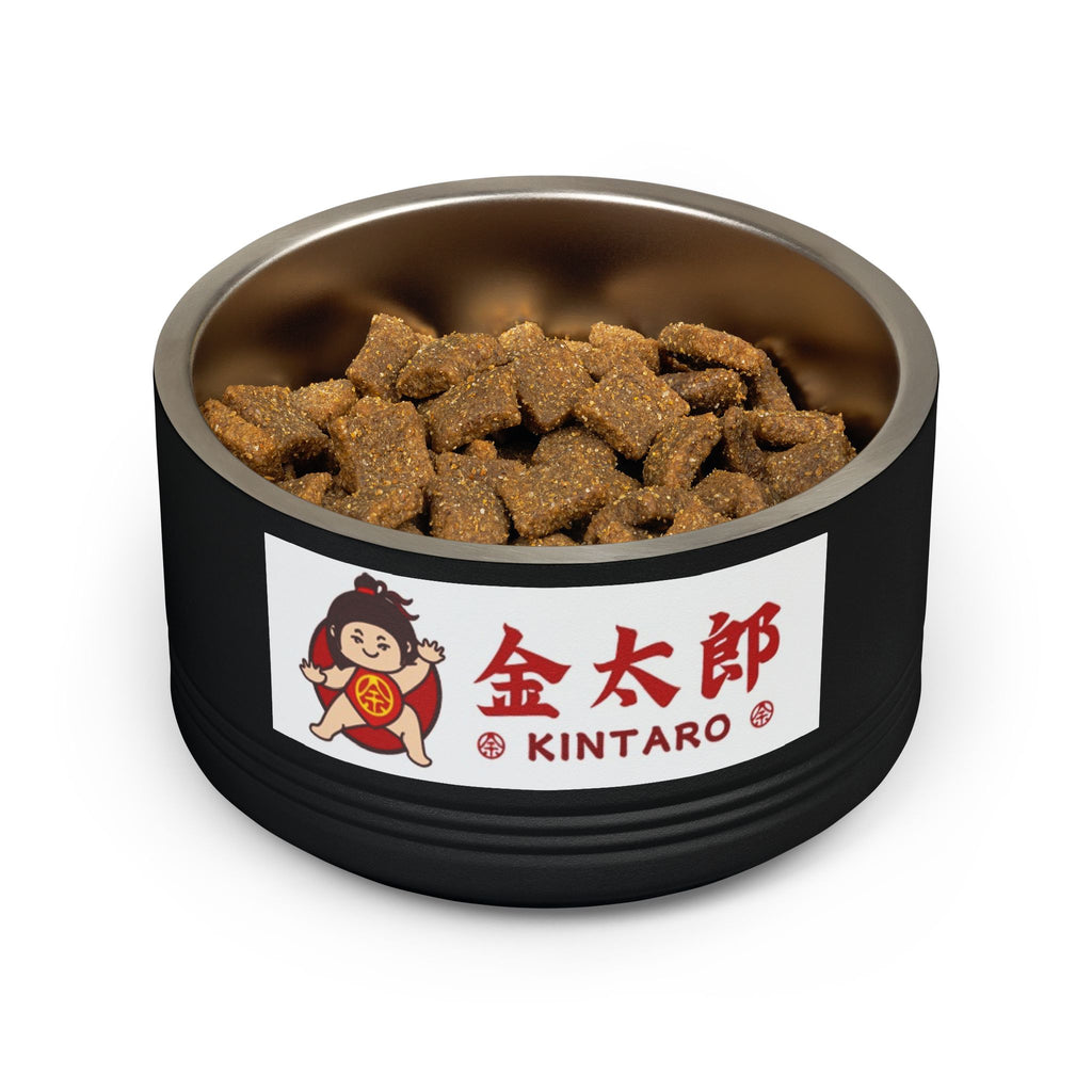Kintaro Ceramic Pet Bowl — 18oz Stainless Steel Insert with Japanese Kintarō Design